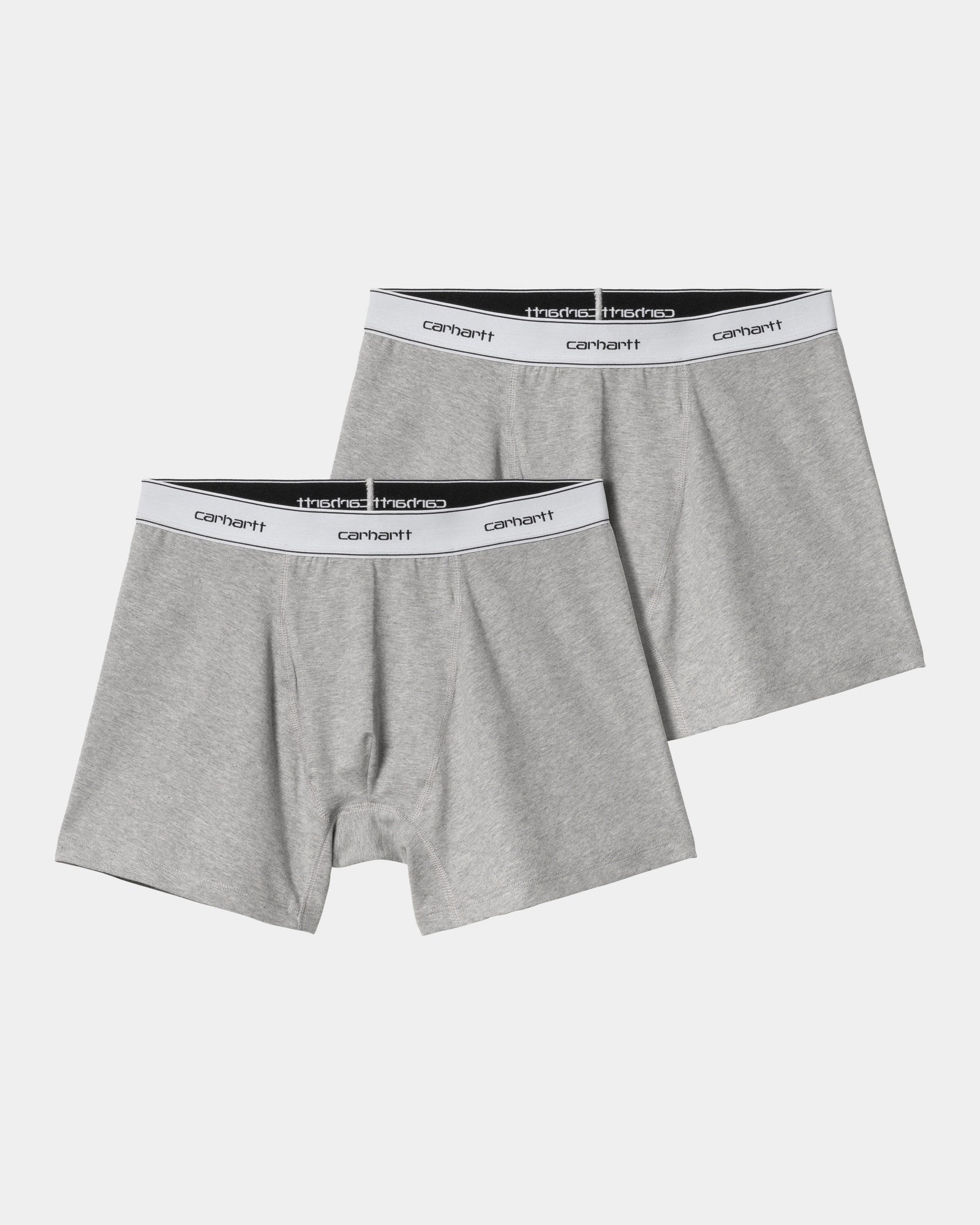 Premium Cotton Trunks (2 Pack) - Soft Breathable Underwear for Men | Grey Heather & Grey Heather | Comfortable for Daily Wear, Workout & Travel