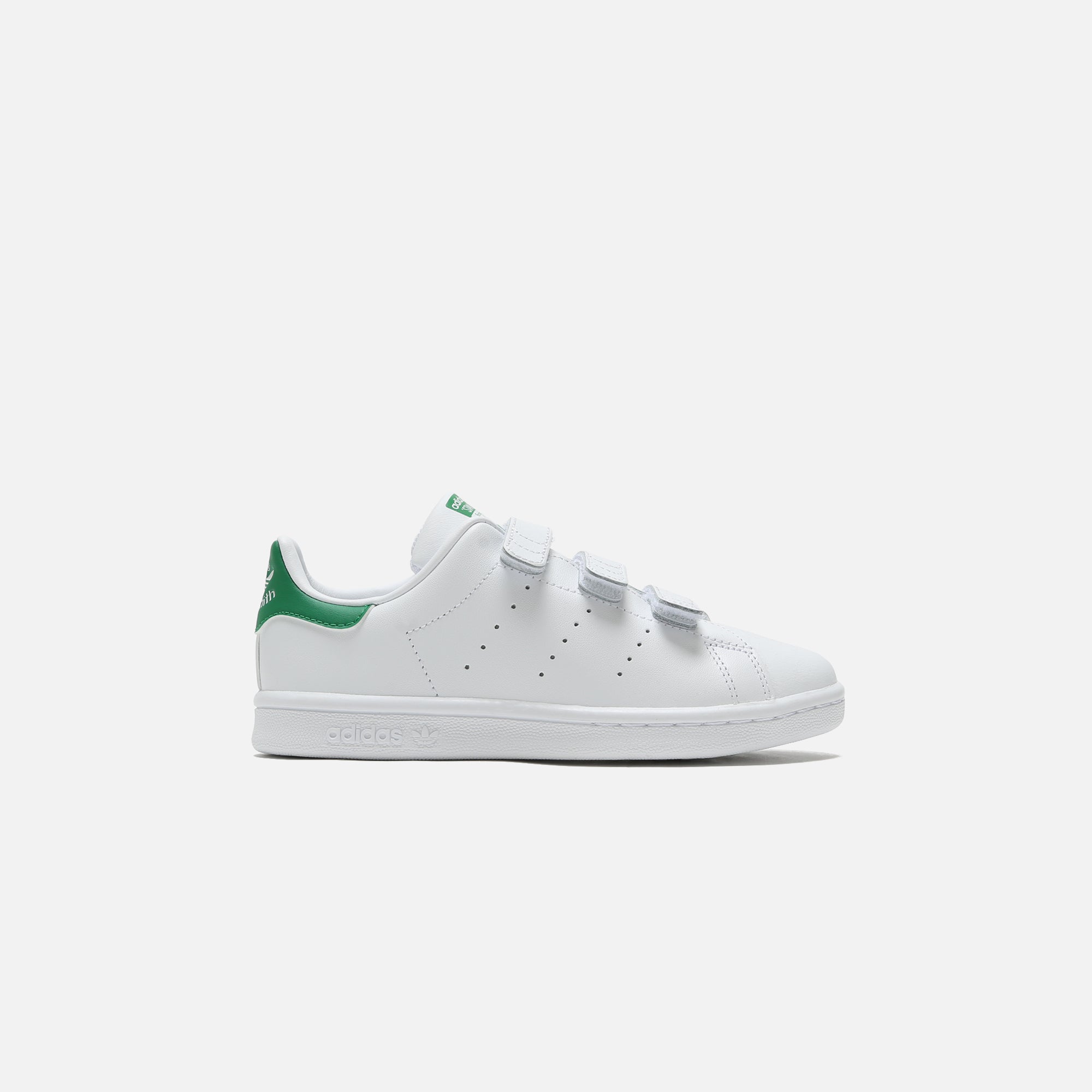 Adidas Preschool Stan Smith Sneakers for Kids - White & Green - Comfortable & Stylish Shoes for School, Play & Everyday Wear