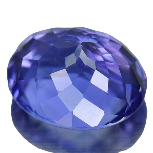1.15ct Natural Purplish Blue Tanzanite Loose Gemstone - 7x5mm Oval Cut VVS Clarity - Solitaire Engagement Ring Stone for Jewelry Making & Fine Collections