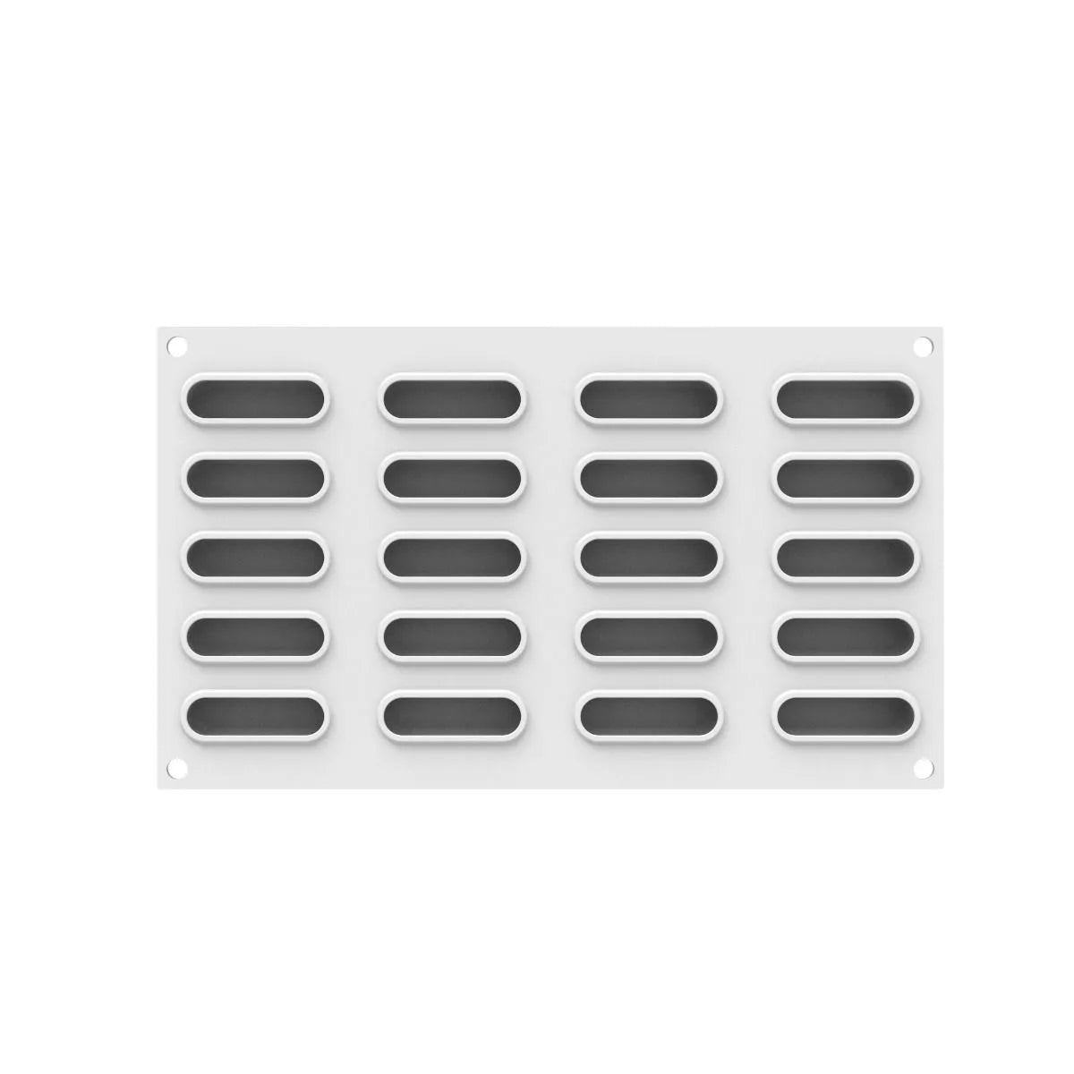 Silikomart Éclair XS 14 Cavity Silicone Mold - 20 Different Shapes for Baking, Pastry & Chocolate Making - Perfect for Home Bakers and Professional Chefs