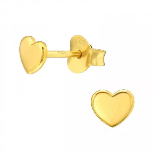 14K Gold Heart Stud Earrings for Women - Dainty & Elegant Jewelry Gift for Valentine's Day, Anniversary or Everyday Wear