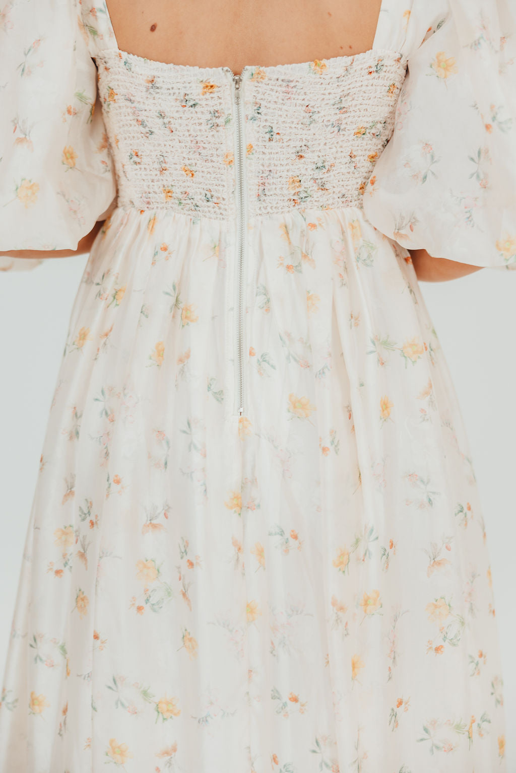 Harlow Maxi Dress - Tiny Yellow Floral Print, Bump Friendly Maternity Dress, Inclusive Sizing S-3XL | Perfect for Summer Vacations, Beach Weddings & Casual Outings