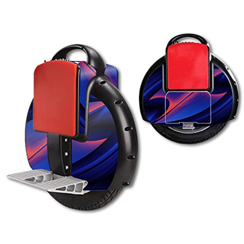 MightySkins Airwheel X3 Self Balancing Electric Unicycle Skin Wrap - Blue Blade Design | Durable Protective Sticker Cover for Commuting & Urban Travel