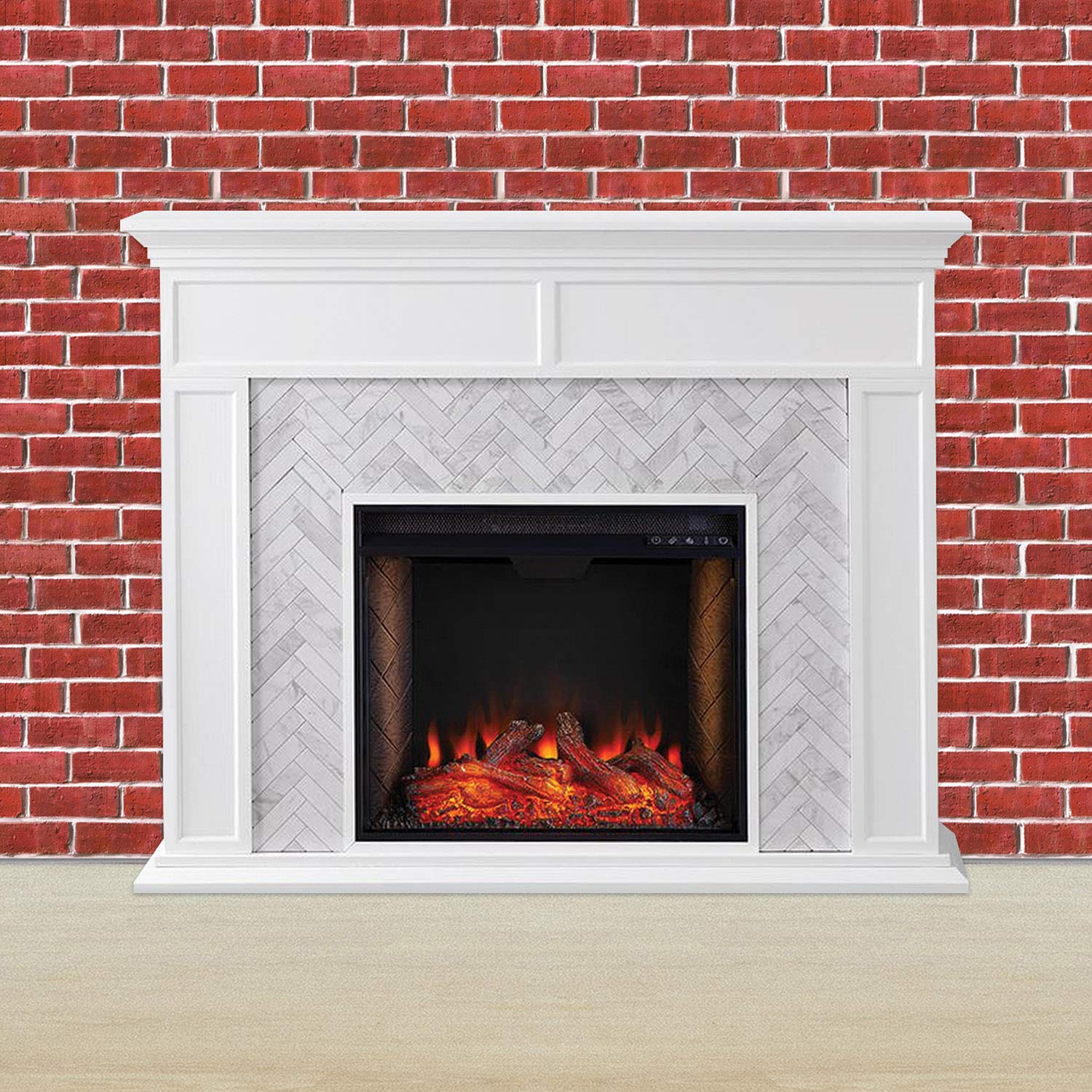 Beistle Brick Wall Backdrop 4' x 30' - 2 Pack Photo Background for Christmas Party, 1920s Themed Events & Photography | Easy-to-Install Wall Covering for Home Decor, Birthday Parties & Studio Shoots