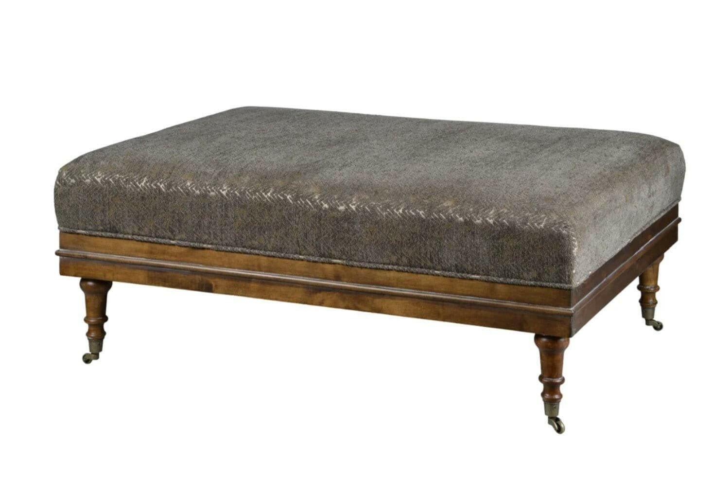 Beckett Stormy Haze Ottoman 40056 - Modern Storage Ottoman Bench with Tufted Upholstery, Perfect for Living Room, Bedroom or Entryway Seating and Storage