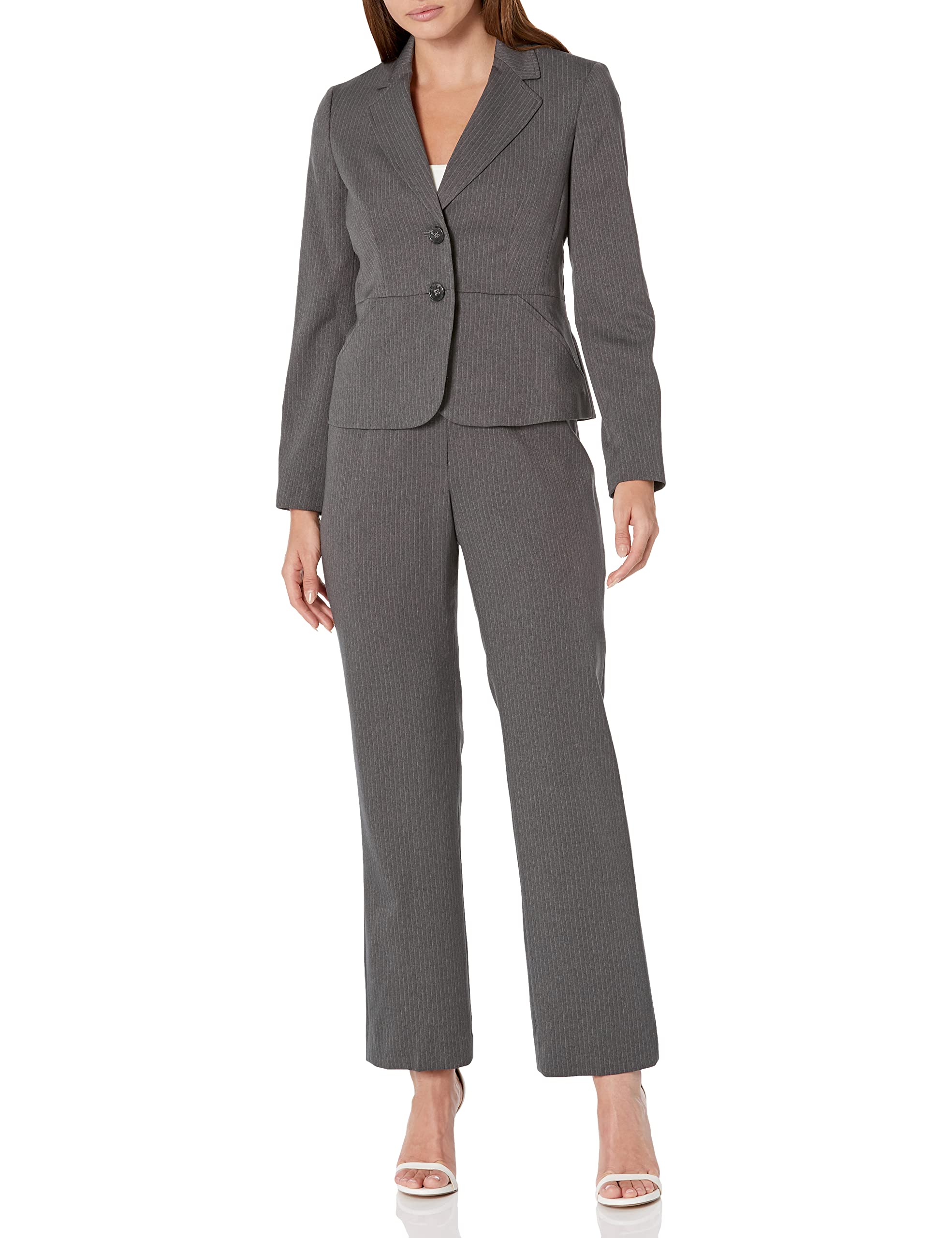 Women's Petite Jacket & Pant Suit Set - Size 00-16 | Professional Office Wear & Formal Business Attire for Work, Interviews & Special Occasions