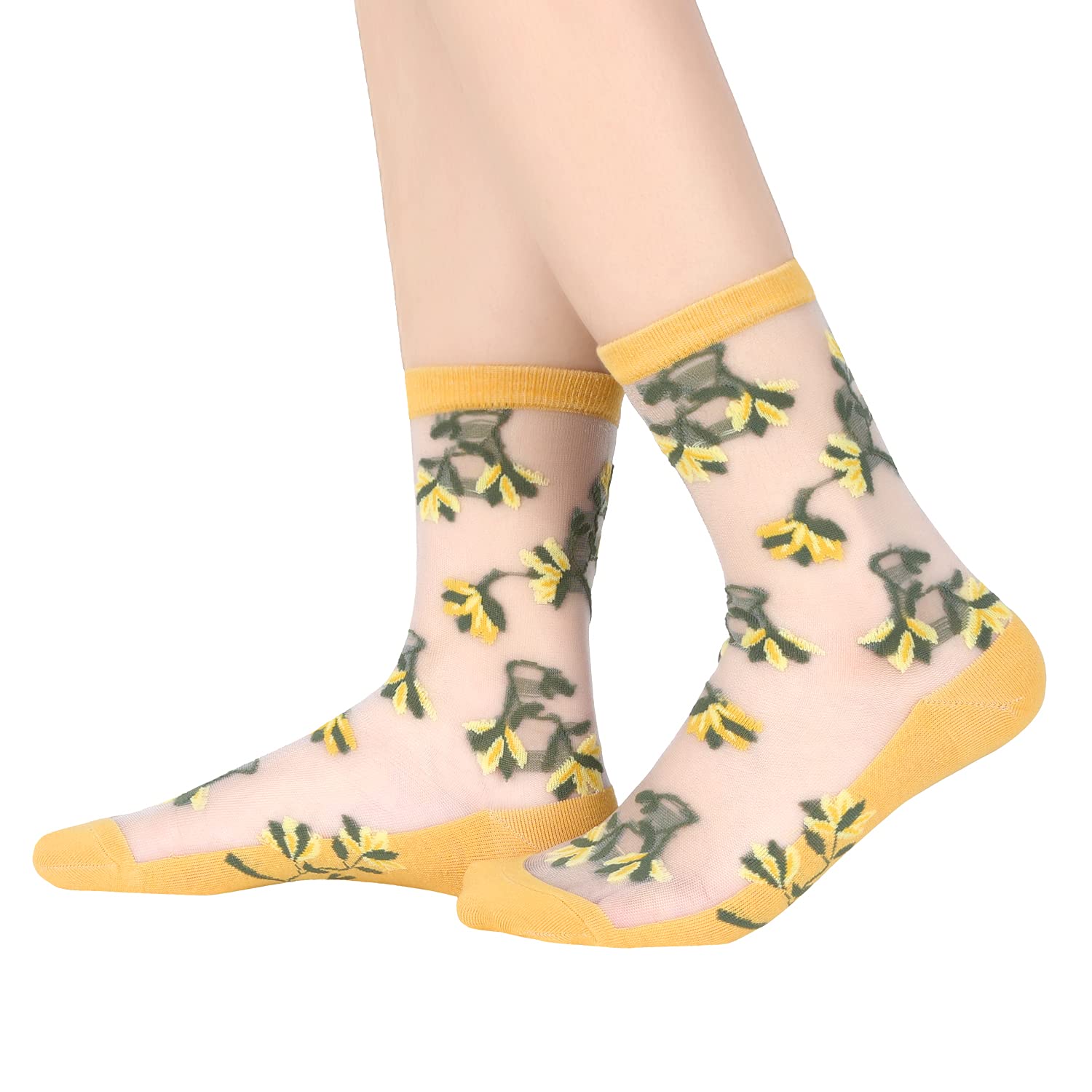 Benefeet Women's Lace Sheer Socks - Ultra Thin Nylon Stockings for Daily Wear