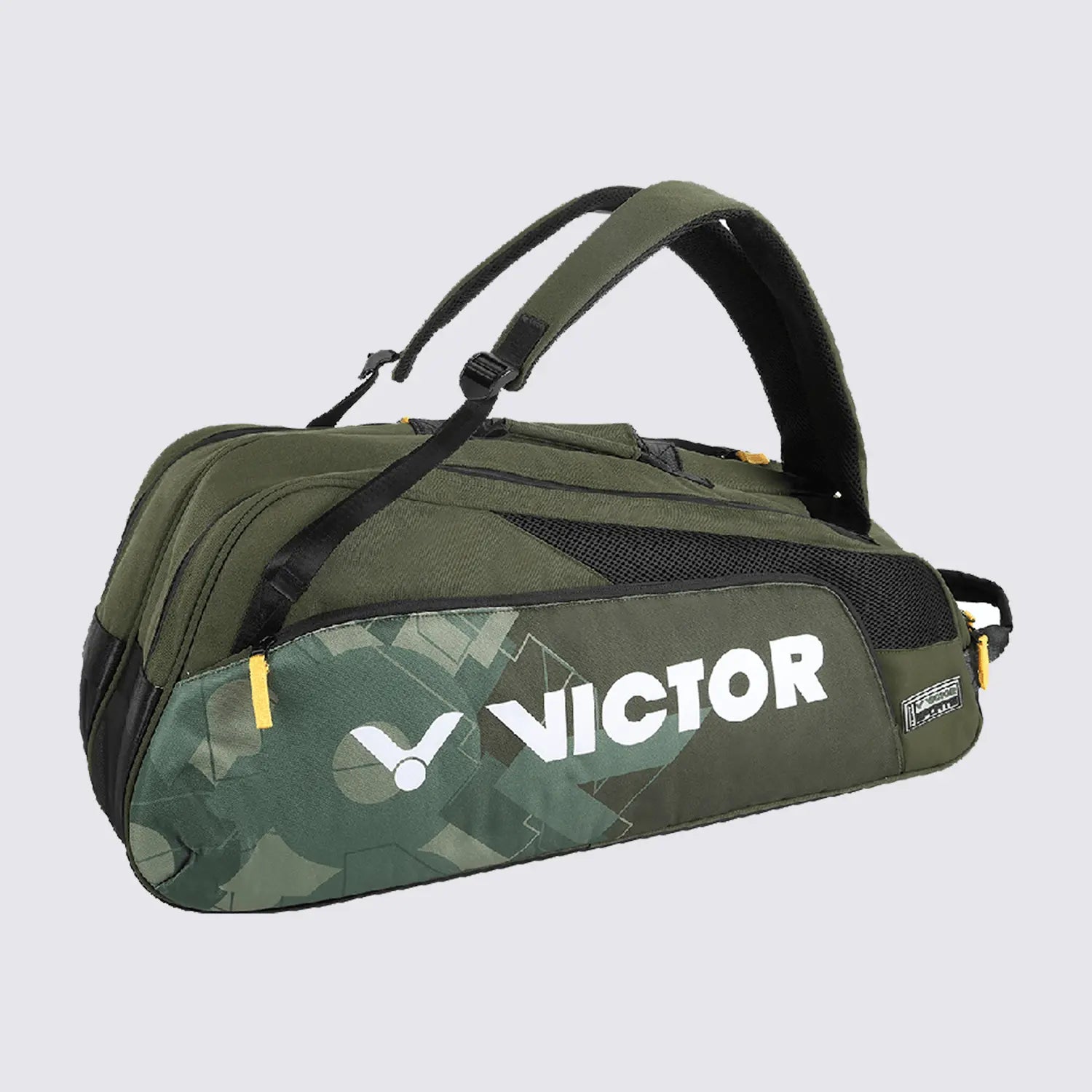 Victor BR6219 Badminton & Tennis Racket Set with 6-Pack Carrying Bag (June Bug Green) - Perfect for Court Sports, School PE Classes & Outdoor Family Games