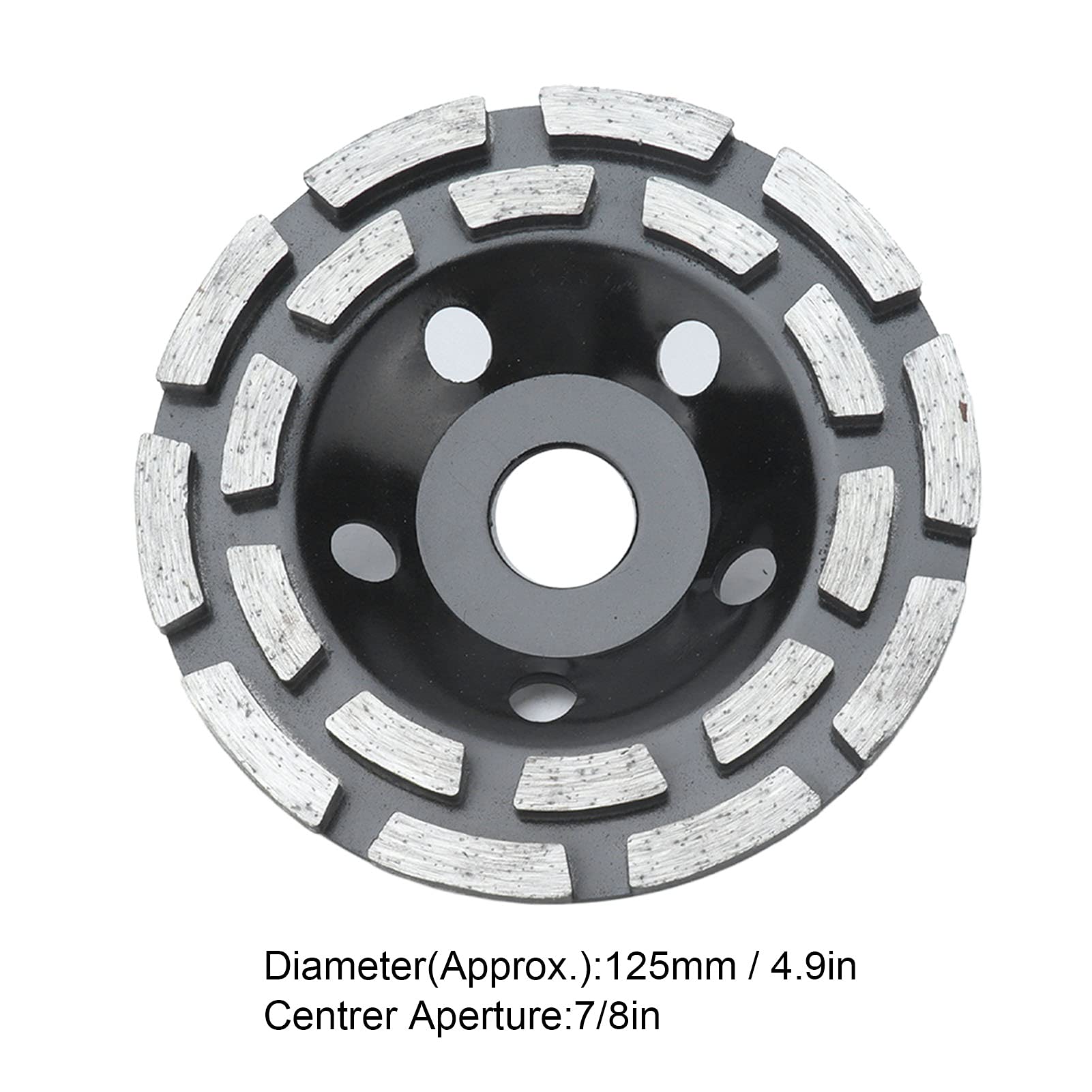 125mm Diamond Grinding Wheel for Stone & Concrete - Wet/Dry Cutting & Sandblasting Disc - Perfect for DIY Projects, Construction, and Metalworking