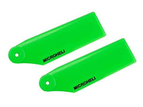 Microheli 34mm Plastic Tail Blade (Green) for BLADE 180 CFX Helicopter - Replacement Part for RC Helicopter Accessories - Perfect for Aerial Stunts and Precision Flying