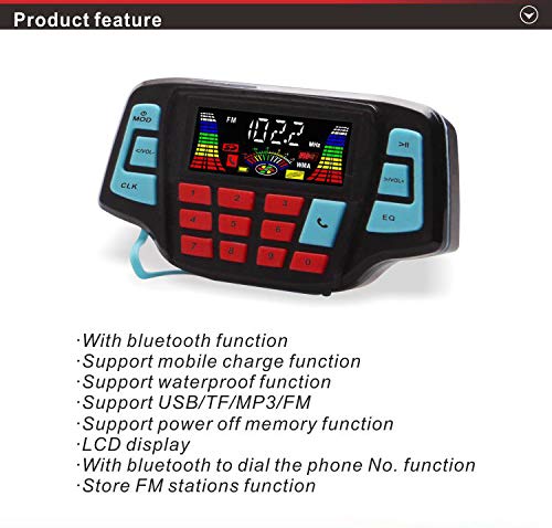 Waterproof UTV ATV Bluetooth Amplifier Sound System - 3.4