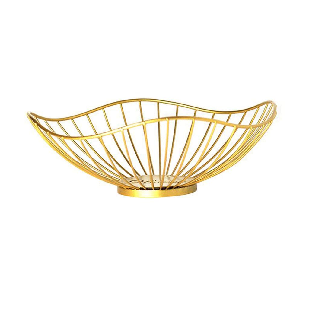Creative Iron Fruit Basket Holder - Decorative Snack Bowl Plate for Home, Restaurant, Hotel (Color A) | Perfect for Displaying Fruits, Nuts, Candy in Living Room, Kitchen, or Dining Table Decor
