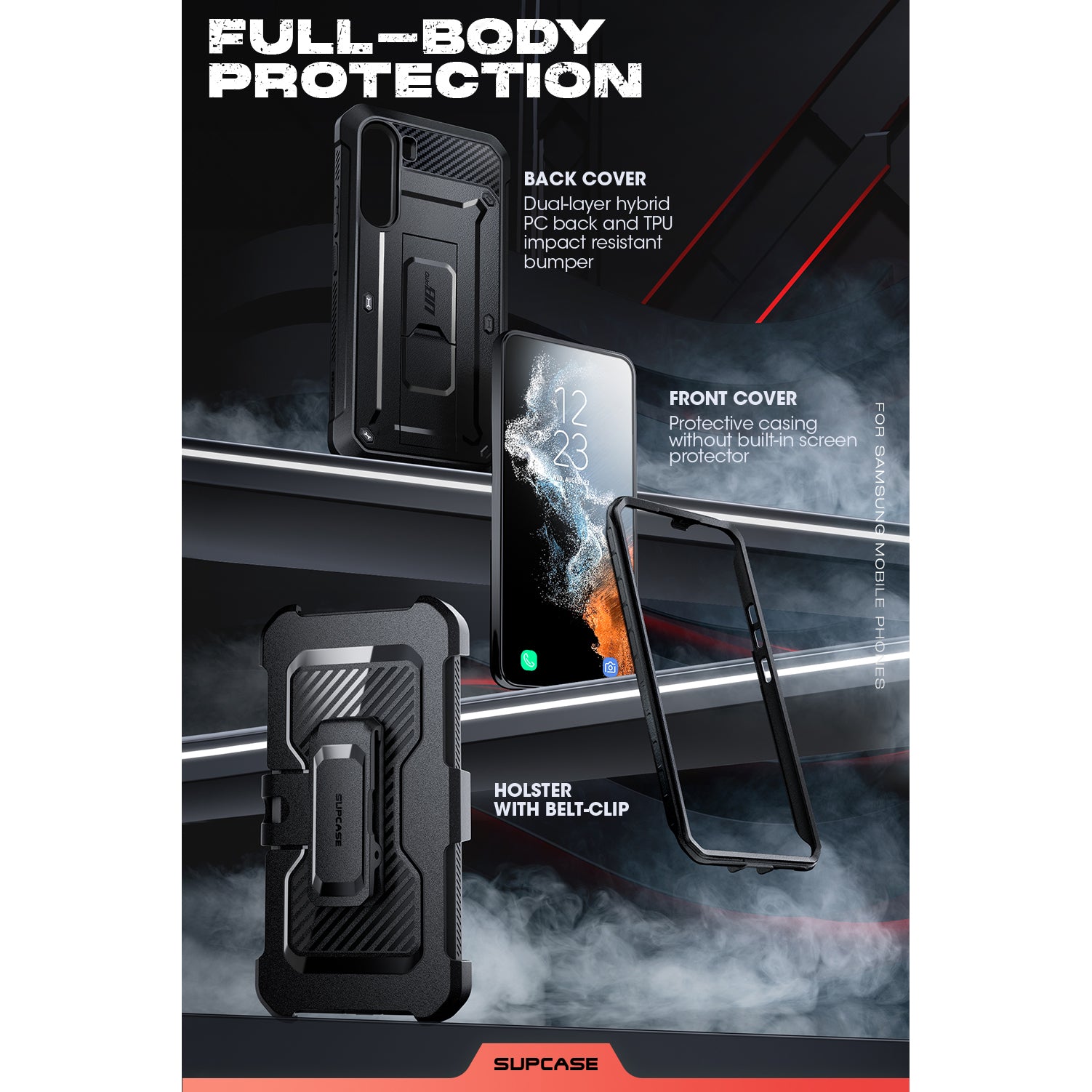 Samsung Galaxy S23 Plus Case - Unicorn Beetle PRO Heavy Duty Rugged Protective Cover (Black) | Shockproof, Drop Proof for Outdoor, Work & Travel