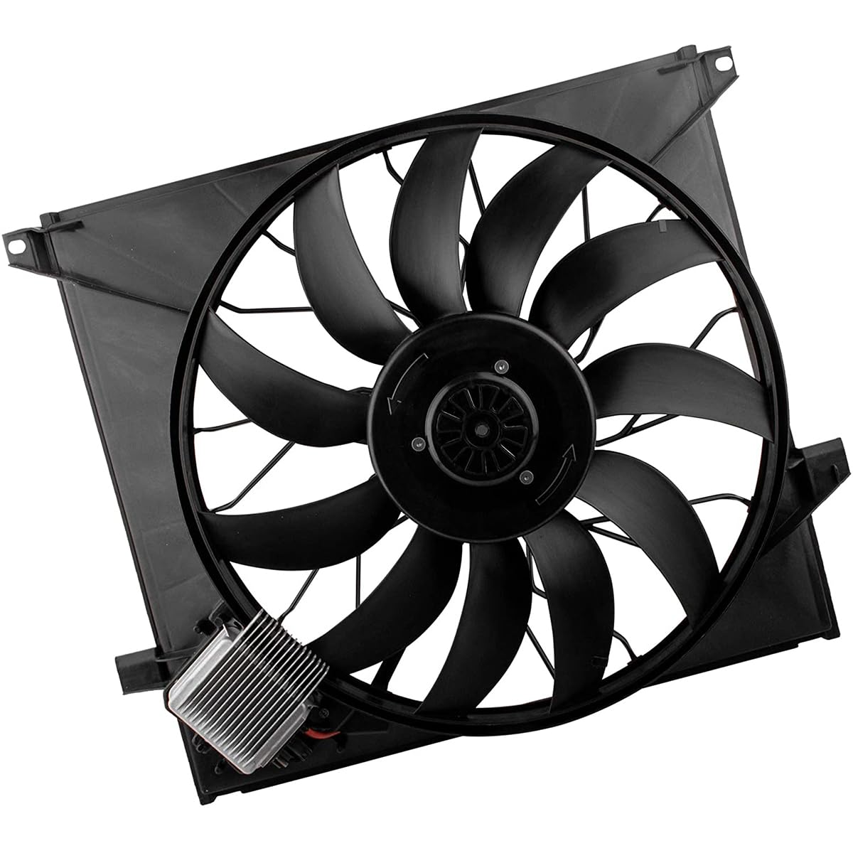 High Performance 1635000293 Brushless Engine Radiator Cooling Fan Compatible with Mercedes-Benz W163 ML55 AMG 2000-2003 Models (A1635000293, MB3115118) - Perfect for Overheating Prevention & Summer Driving
