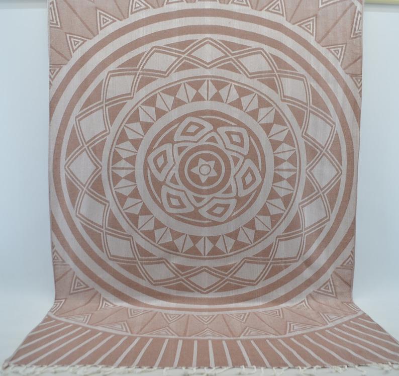 Premium 100% Cotton Bath Towel Set - Soft, Absorbent & Quick-Drying - Brown Sun Collection - Perfect for Spa, Beach & Gym Use