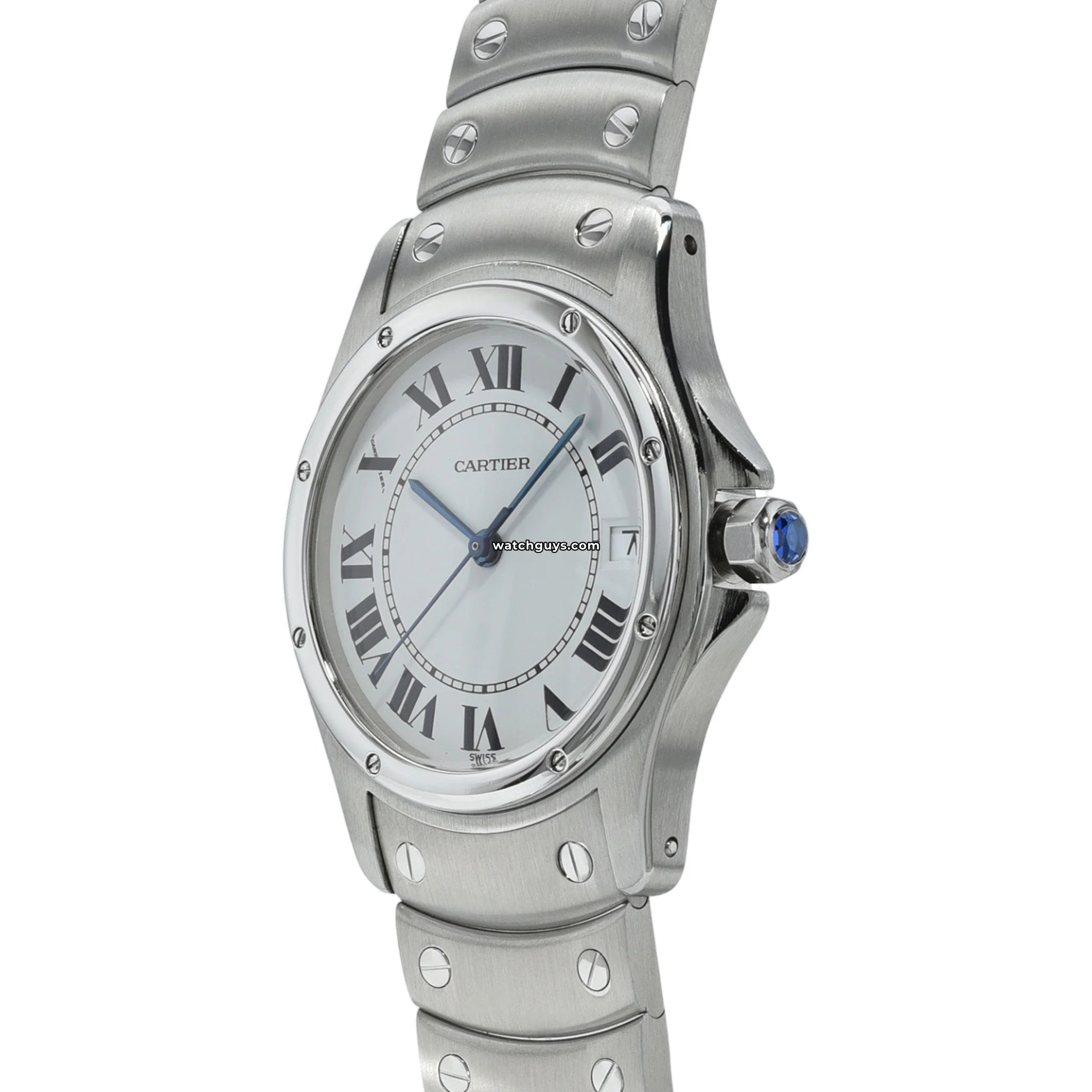 Cartier Santos Ronde 1920 Watch - Luxury Stainless Steel Unisex Timepiece for Men & Women | Perfect for Business Meetings, Formal Events & Everyday Elegance