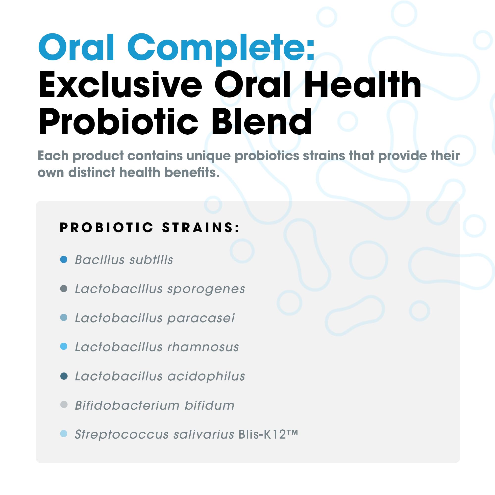 Oral Complete 11-in-1 Dental Probiotics for Bad Breath & Halitosis Treatment - Supports Tonsil Stone Prevention with BLIS K12, Ashwagandha & Collagen - Non-GMO Formula, 120 Capsules - Freshen Breath & Improve Oral Health for Daily Use