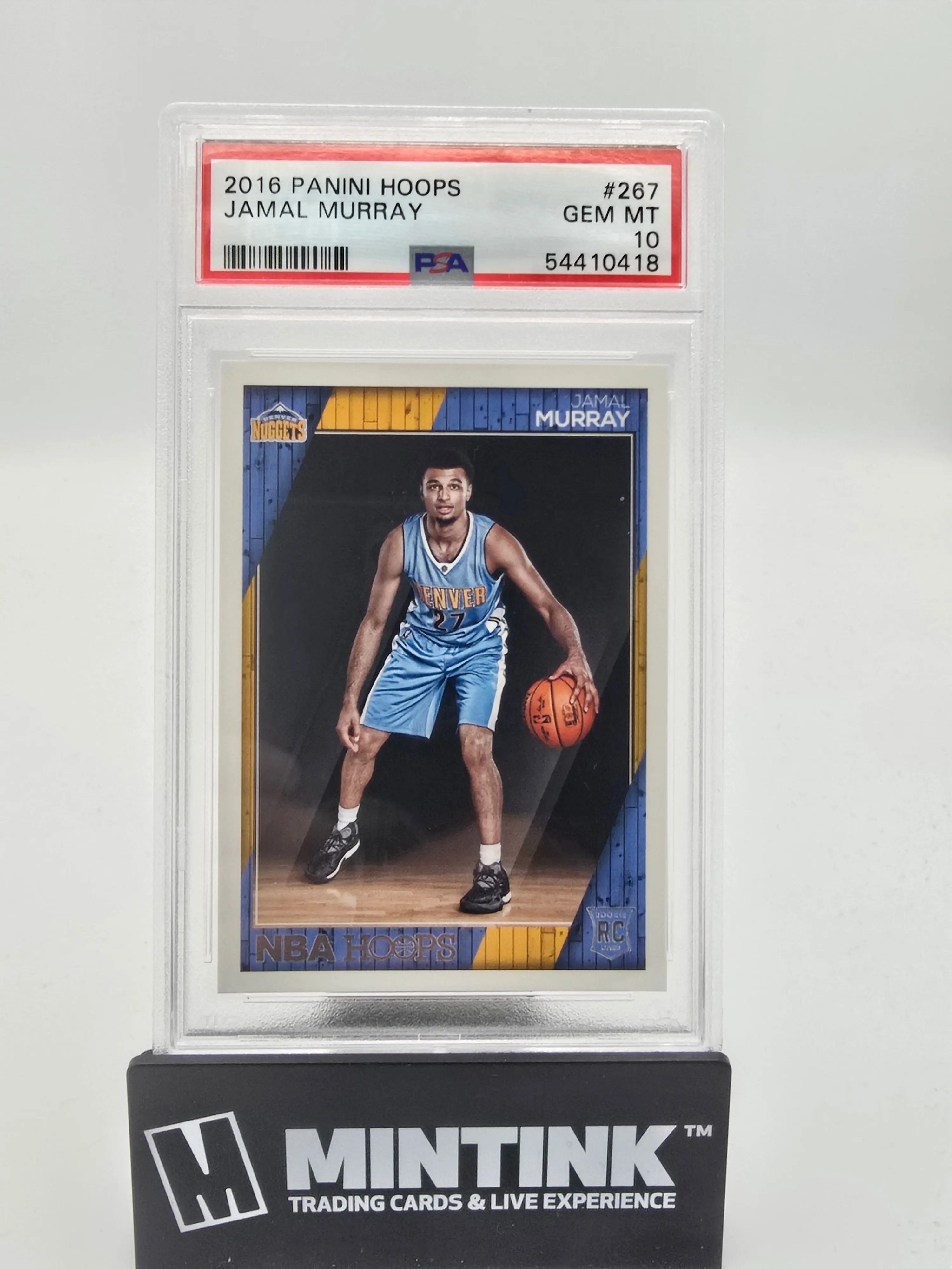 2016 Panini Hoops Basketball Jamal Murray Rookie Card PSA 10 Gem Mint - Perfect for NBA Collectors & Denver Nuggets Fans - Great for Display, Investment & Sports Memorabilia Collections