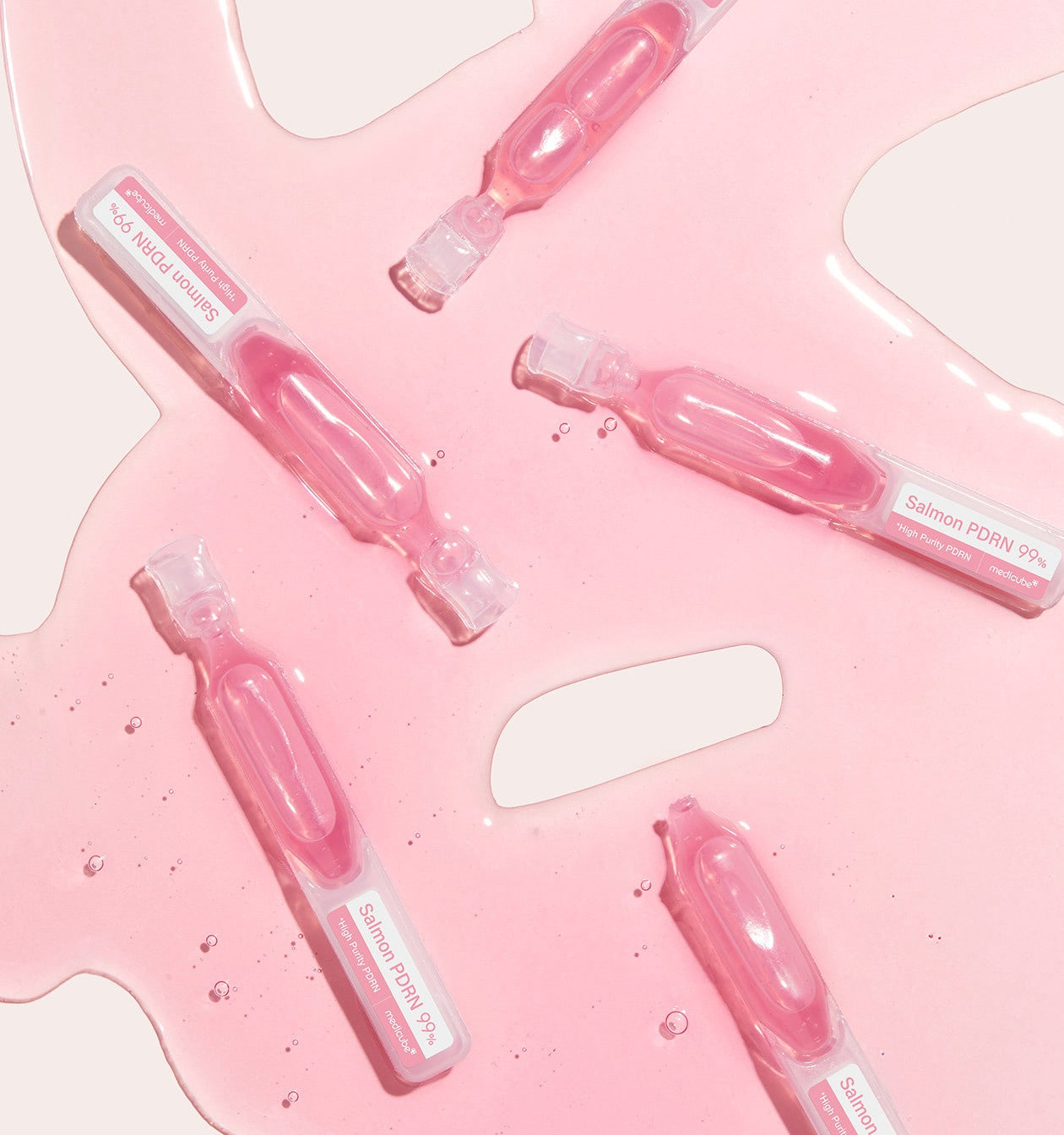 Medicube PDRN Pink One Day Serum Set - 1.5ml x 10pcs - Hydrating & Brightening Facial Treatment for Daily Skincare Routine