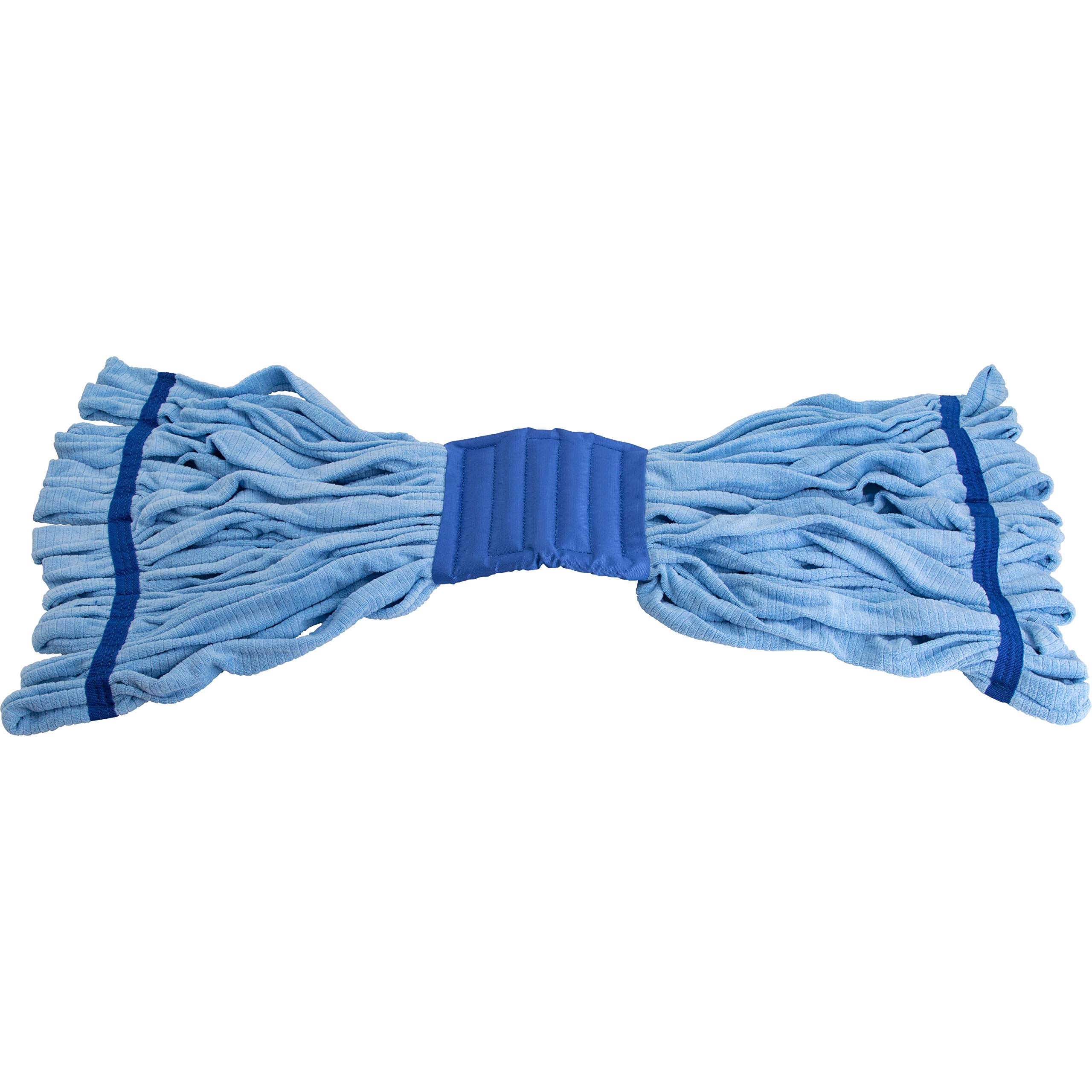 Genuine Joe GJO47540 Blue Microfiber Wet Mop Head Refill - 12 Pack | Premium Cleaning Replacement for Floors & Hard Surfaces | Ideal for Homes, Offices & Commercial Spaces