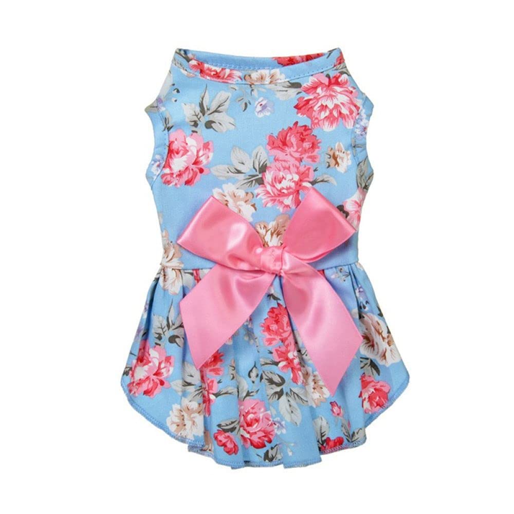 Floral Princess Dog Dress for Small Dogs - Summer Pet Wedding Outfit & Skirt | Perfect for Weddings, Parties & Photo Shoots