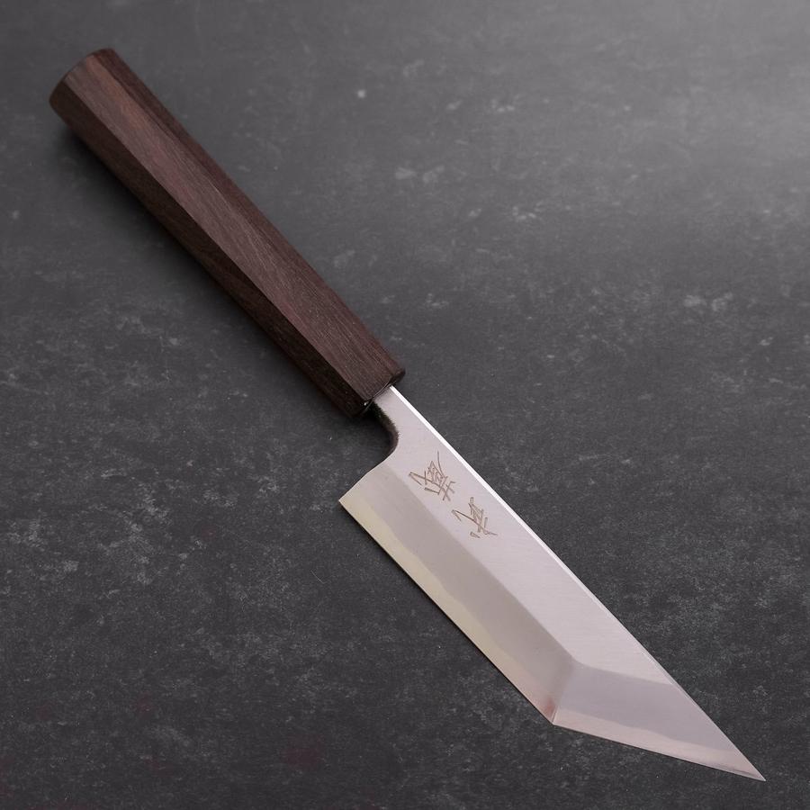 Premium Unagisaki (Edo) Sushi Knife - White Steel #2 Hon Kasumi Blade with Ashwood Handle (120mm) - Perfect for Sushi Chefs & Japanese Cuisine Lovers