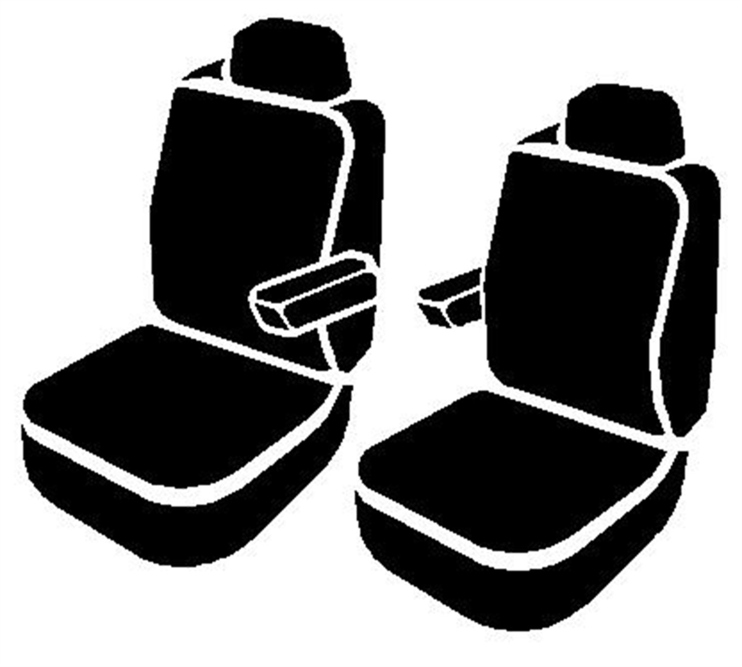 Fia SL69-30 RED Custom Fit Front Seat Covers for Bucket Seats - Premium Leatherette (Black with Red Center Panel) - Universal Car Accessories for Sports Cars, Trucks & SUVs - Perfect for Road Trips, Daily Commute & Vehicle Protection