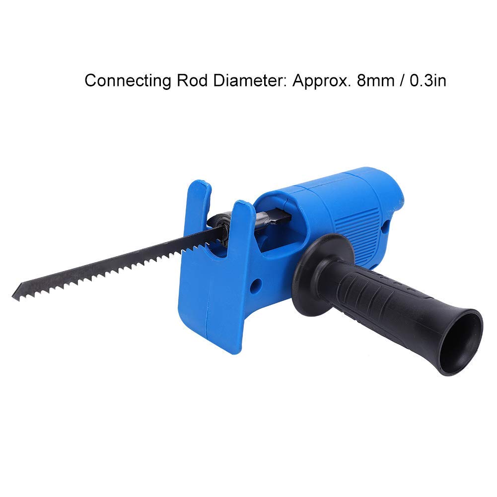**Reciprocating Saw Attachment for Electric Drill - 3-Piece Wood & Metal Cutting Blades - Portable Handheld Woodworking Tool for DIY Projects, Home Renovation, and Construction**