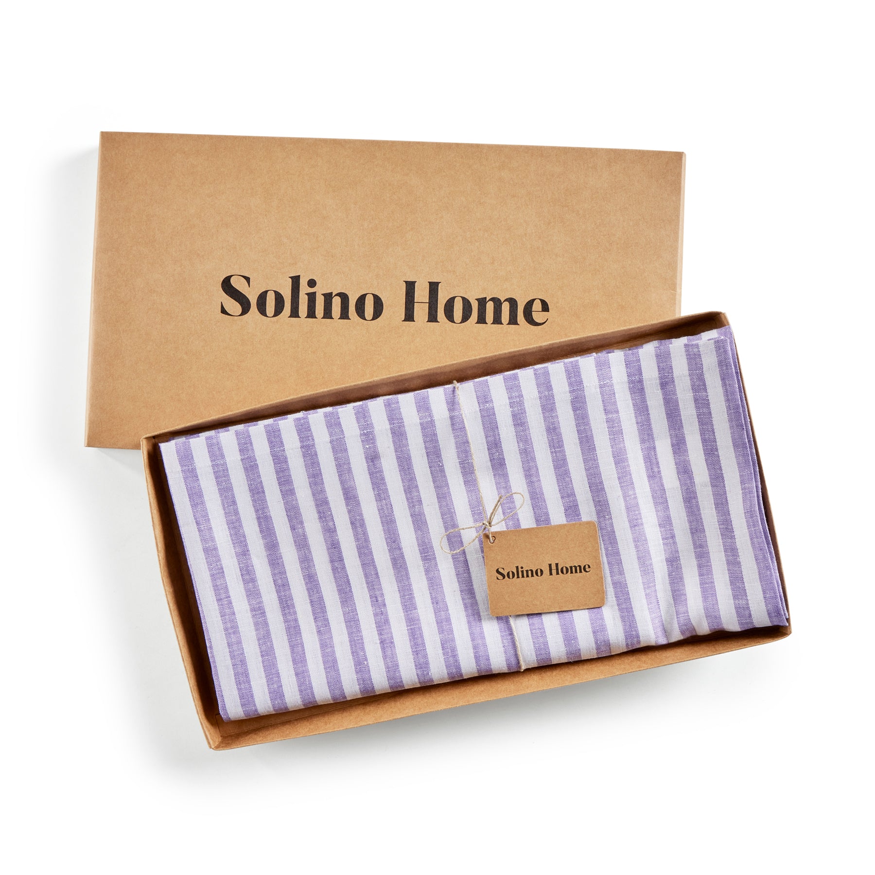 Amalfi Stripe Table Throw - Elegant Cotton Table Runner for Dining Room, Kitchen & Holiday Decor - Perfect for Weddings, Parties & Home Styling