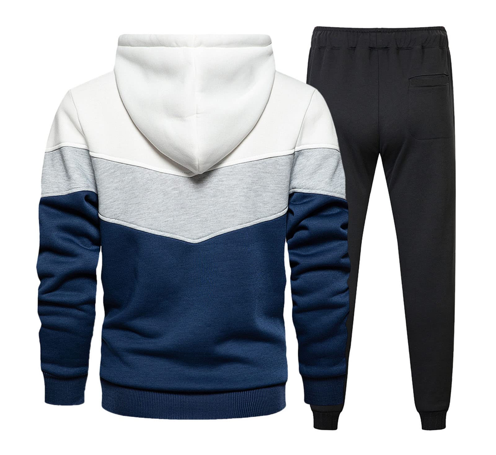 Men's Athletic Jogging Suits Set - Breathable Running Tracksuit with Patchwork Design for Gym, Workout & Casual Wear | Perfect for Jogging, Training & Outdoor Sports