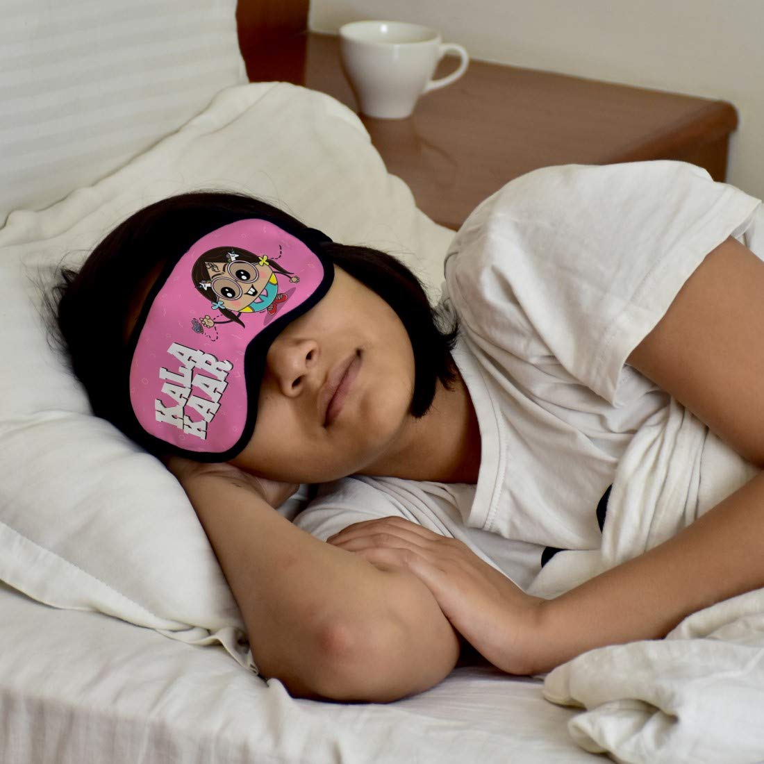 Indigifts Eye Mask for Women - Best Friend Gift Idea, Kalakaar Printed Sleep Mask (7.8x3.3 inches) - Funny Birthday Present for BFF, Sister, Girlfriend | Perfect for Travel, Relaxation & Stress Relief