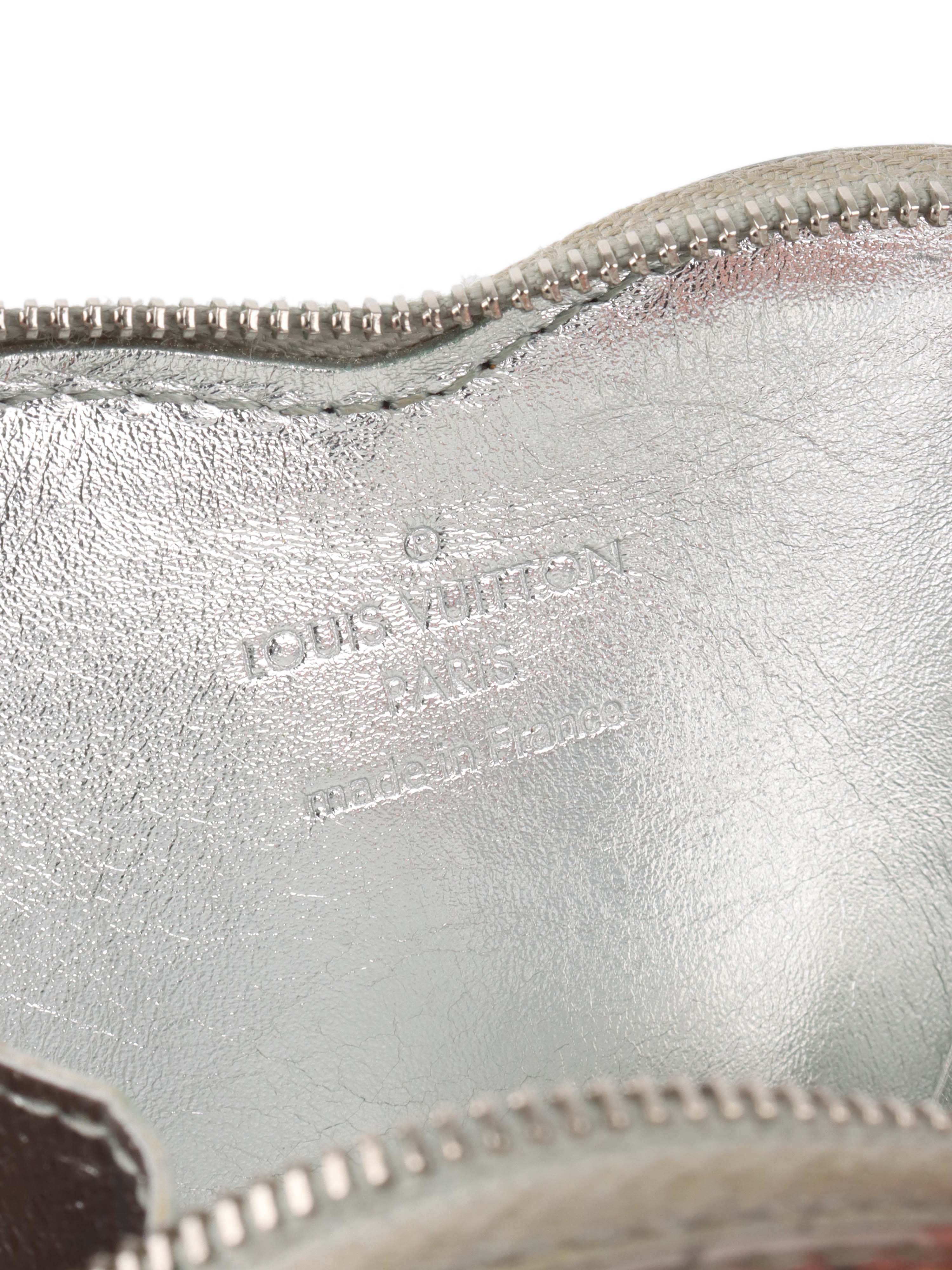 Louis Vuitton Monogram Silver Heart Coin Purse - Luxury Small Wallet for Women, Perfect for Coins, Cards & Cash | Ideal for Parties, Travel & Everyday Use