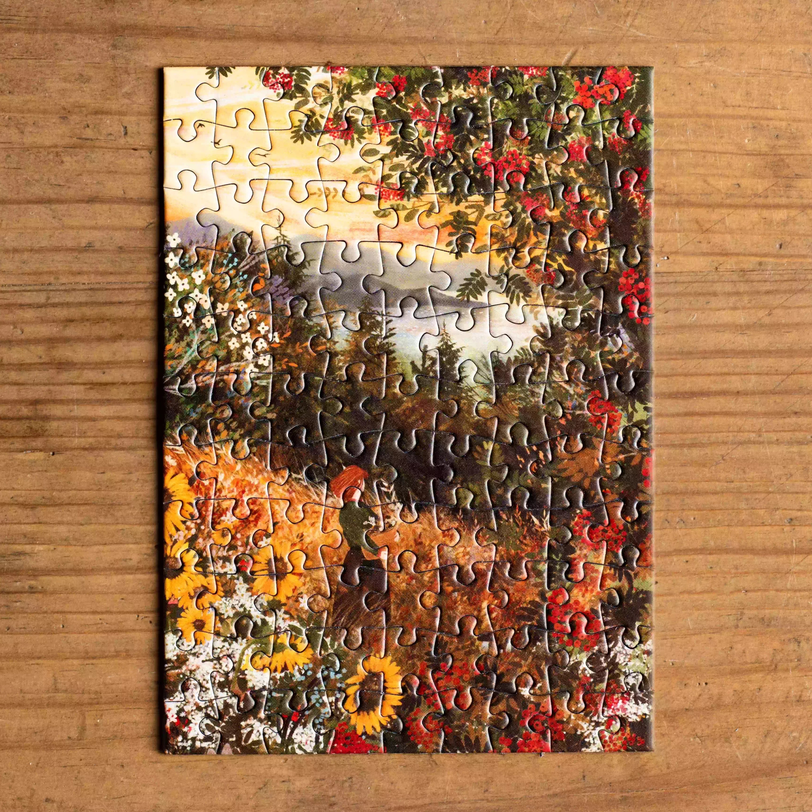 Autumn Foraging 99 Piece Jigsaw Puzzle - Fun Family Activity for Fall Evenings & Holiday Gatherings