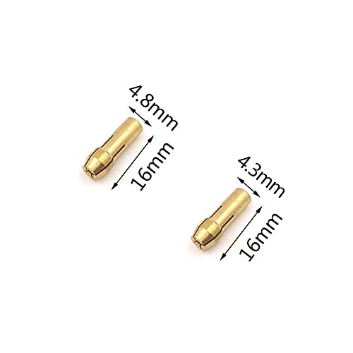 High-Quality Mini Drill Brass Collet Set (0.5-3.2mm) for Power Tools - 11pcs Precision Brass Nuts for Drilling Machine Accessories - Perfect for DIY Projects, Jewelry Making & Small Repairs