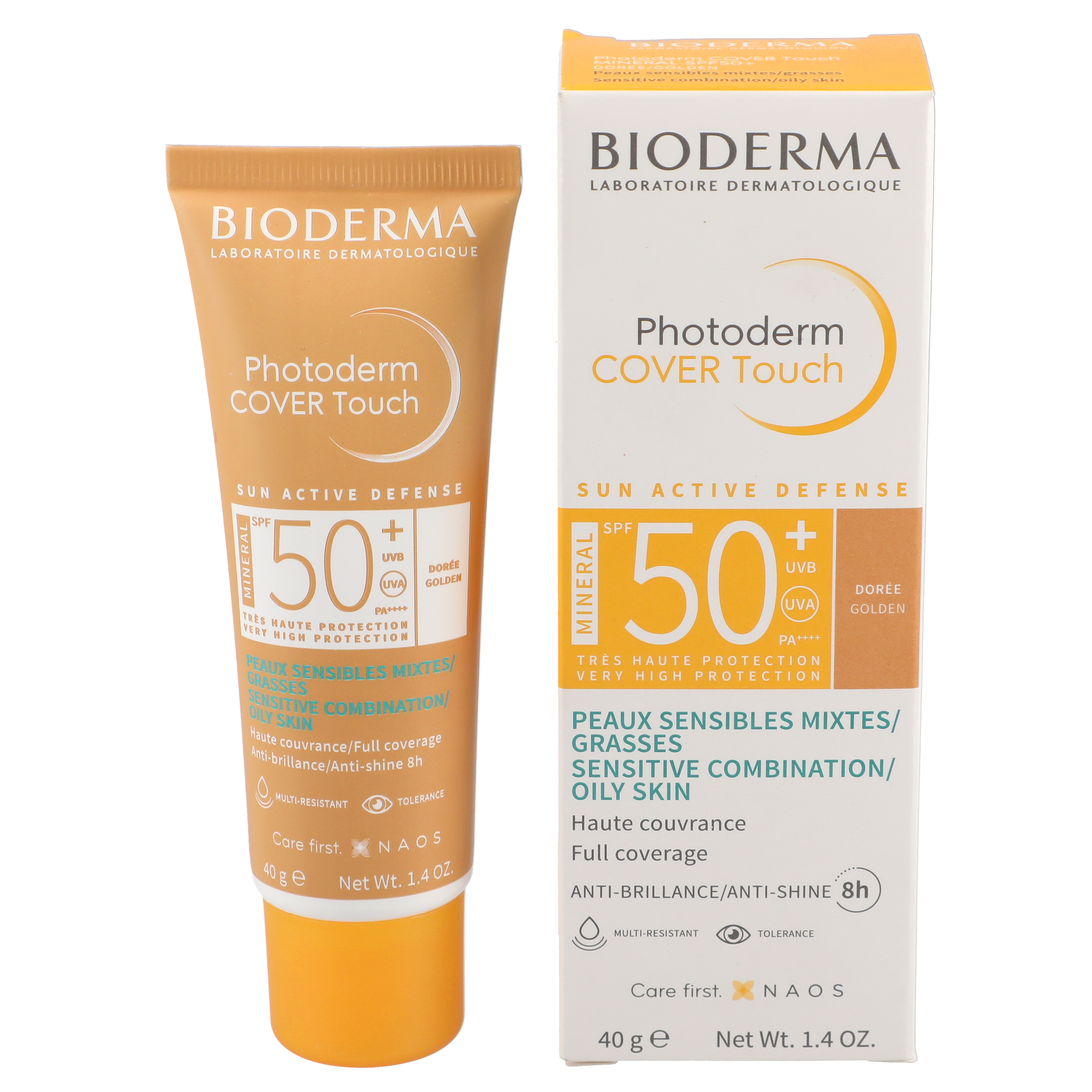 Photoderm Cover Touch Mineral SPF 50+ Golden Tone 40g – Lightweight Sunscreen for Daily Protection & Even Skin Tone – Perfect for Outdoor Activities & Sensitive Skin Care