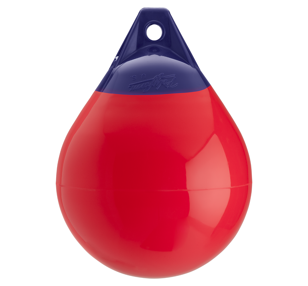 Polyform A2 Marker Buoy 14.5x19.5 Inch - Durable Marine Navigation Float for Fishing, Boating & Water Safety