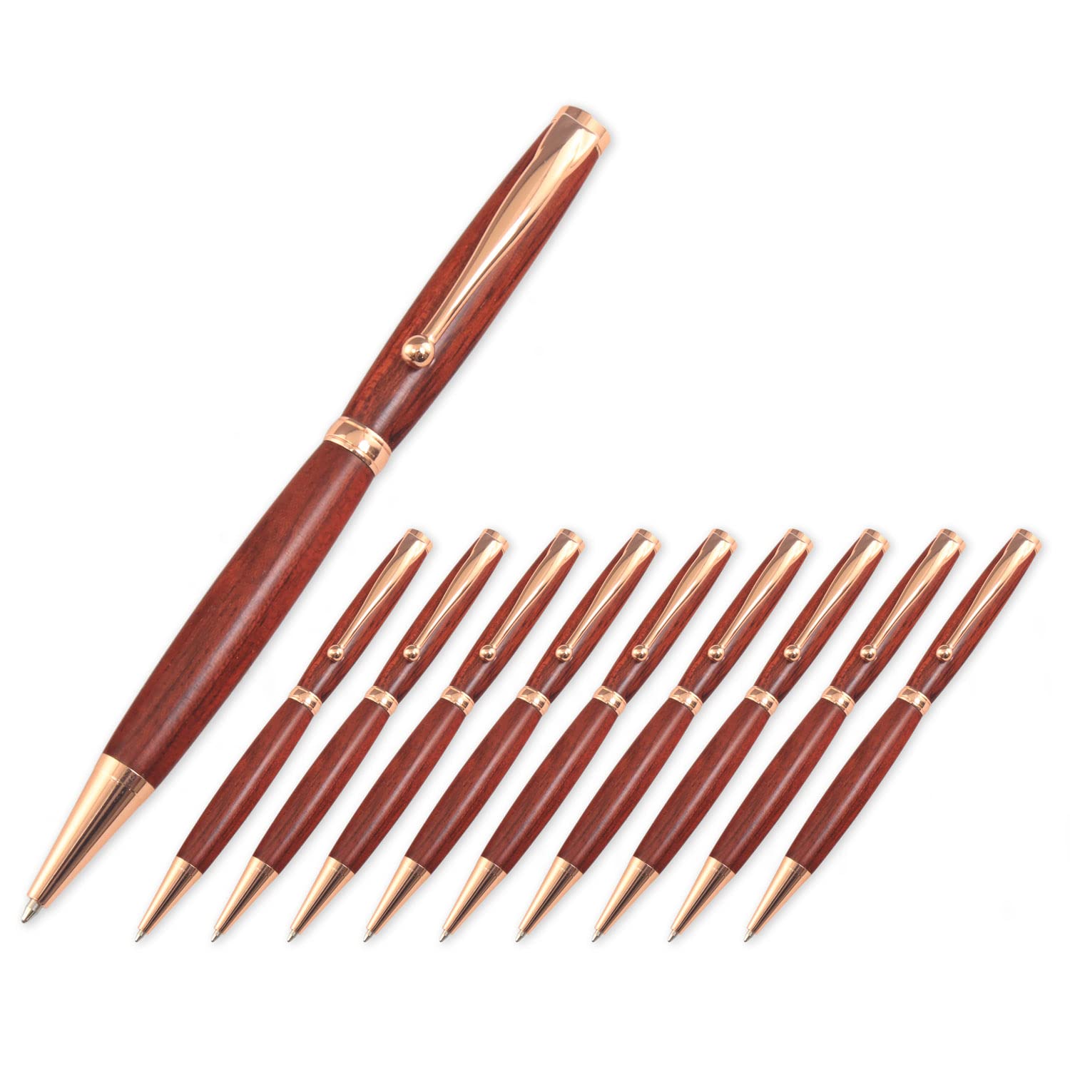 Premium Copper Fountain Pen Set - 10 Pack Luxury Writing Pens for Office, School & Gifts | Smooth Ink Flow for Elegant Handwriting & Calligraphy