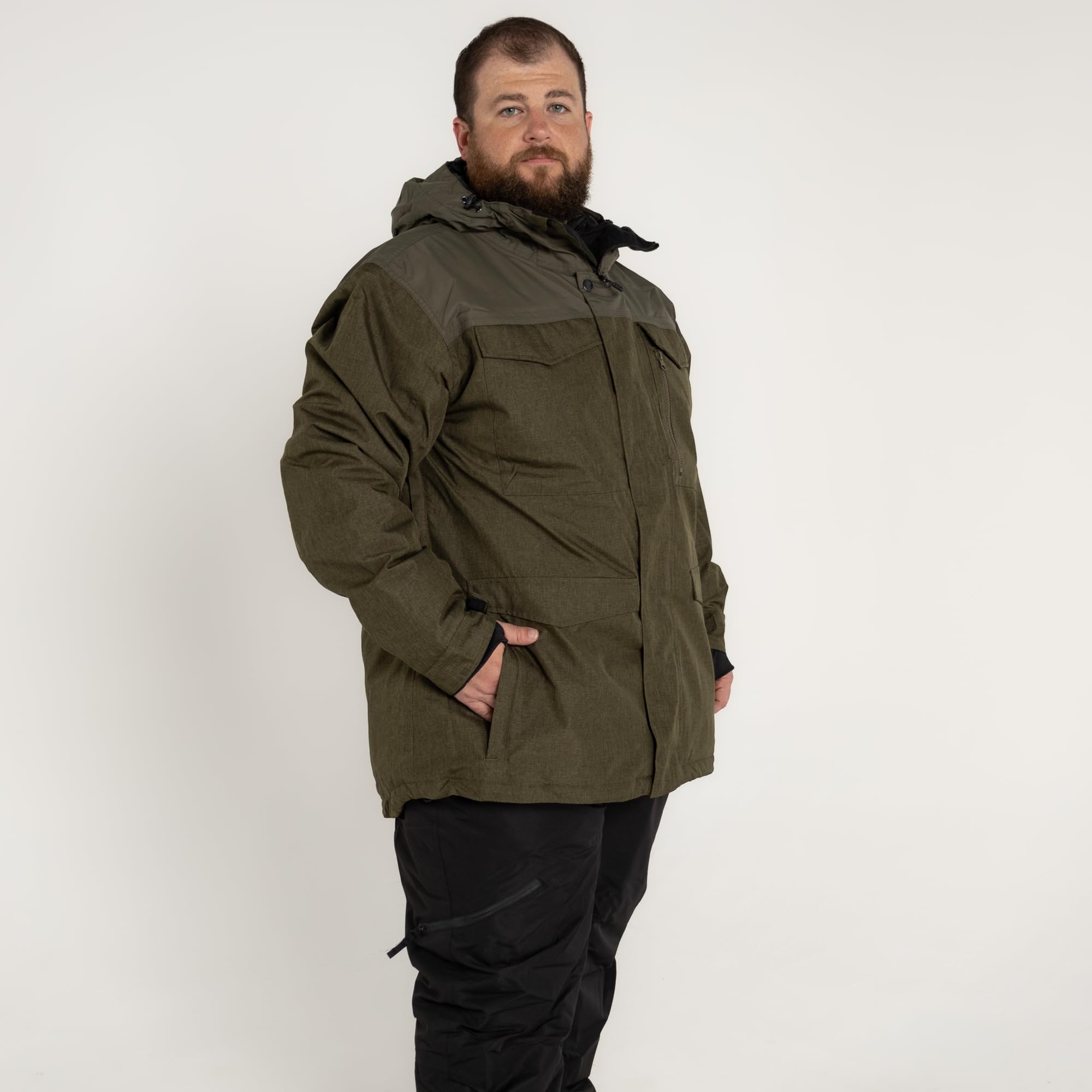 Men's Insulated Winter Ski Snow Jacket - Waterproof Windproof Thermal Coat for Snowboarding & Outdoor Activities - Perfect for Skiing, Hiking & Cold Weather Adventures