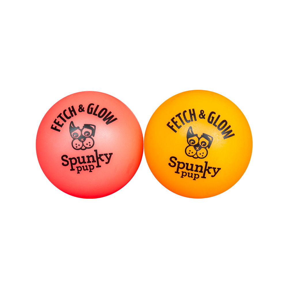 Fetch & Glow Balls - Durable LED Dog Toys for Night Play, Training & Outdoor Fetching - High Visibility Light Up Balls for Small Medium Large Dogs - Perfect for Backyard, Park & Beach Activities