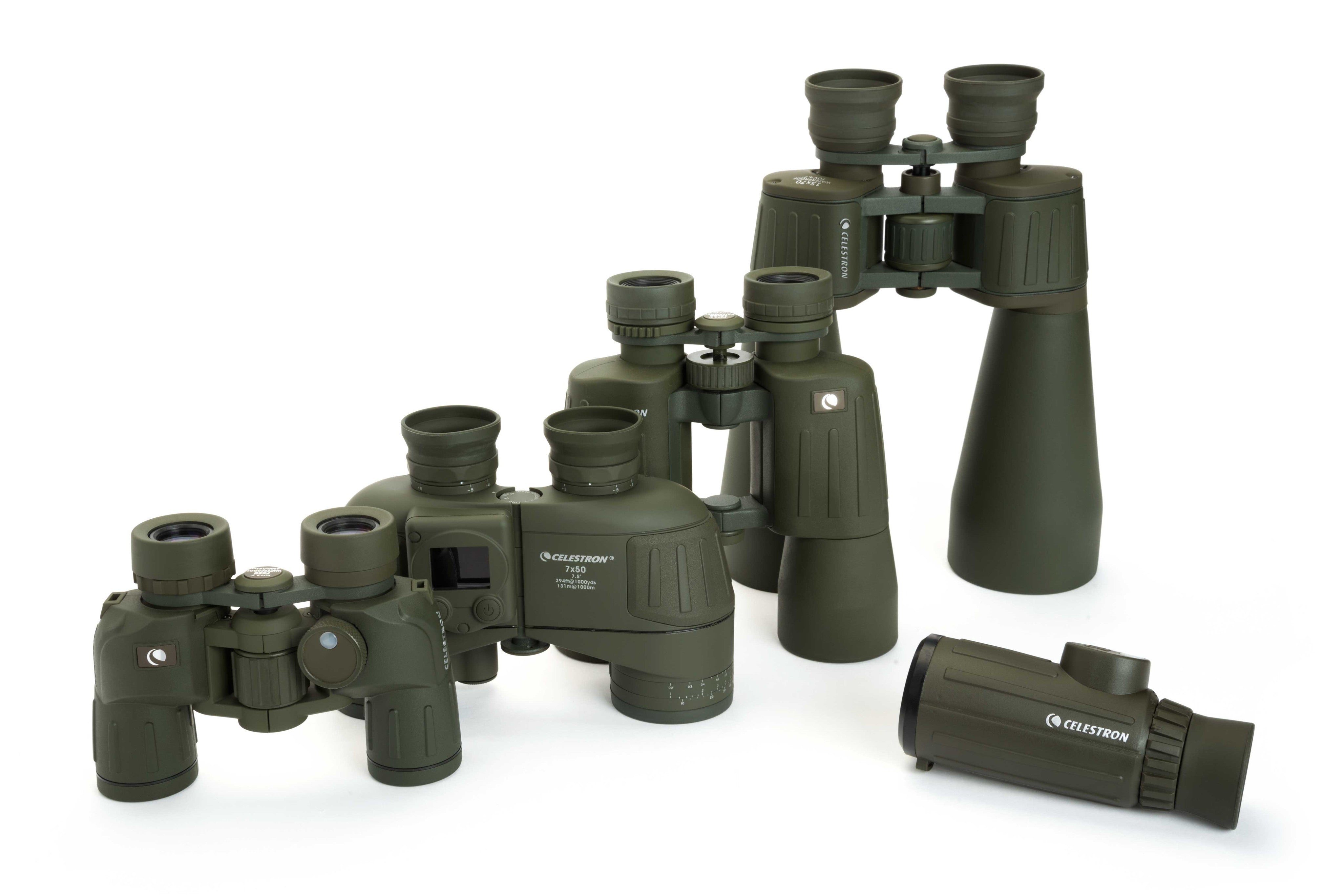 Celestron Cavalry 8x42mm Monocular with Built-in Compass & Reticle - High Power Compact Monocular for Hunting, Hiking, Bird Watching & Outdoor Adventures
