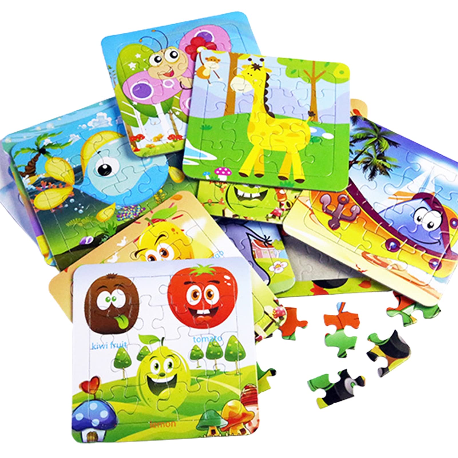 **Best Preschool Learning Puzzle Toys for Kids - Animal & Plane Paper Puzzles - Educational Toddler Toys for Early Learning - Perfect for Home, Classroom & Travel Play**