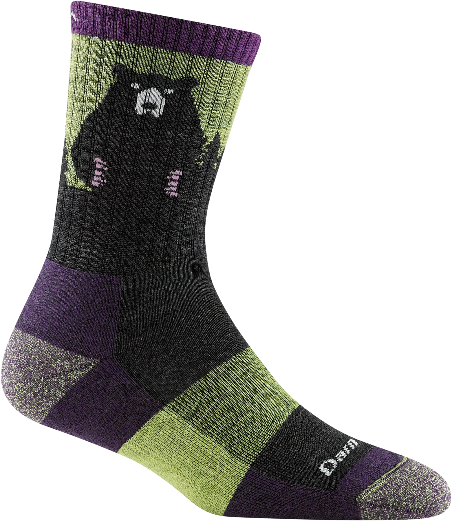 Bear Town Micro Crew Lightweight Hiking Socks for Women - Moisture-Wicking & Breathable Trail Running Socks - Perfect for Hiking, Backpacking & Outdoor Adventures (D1970W)