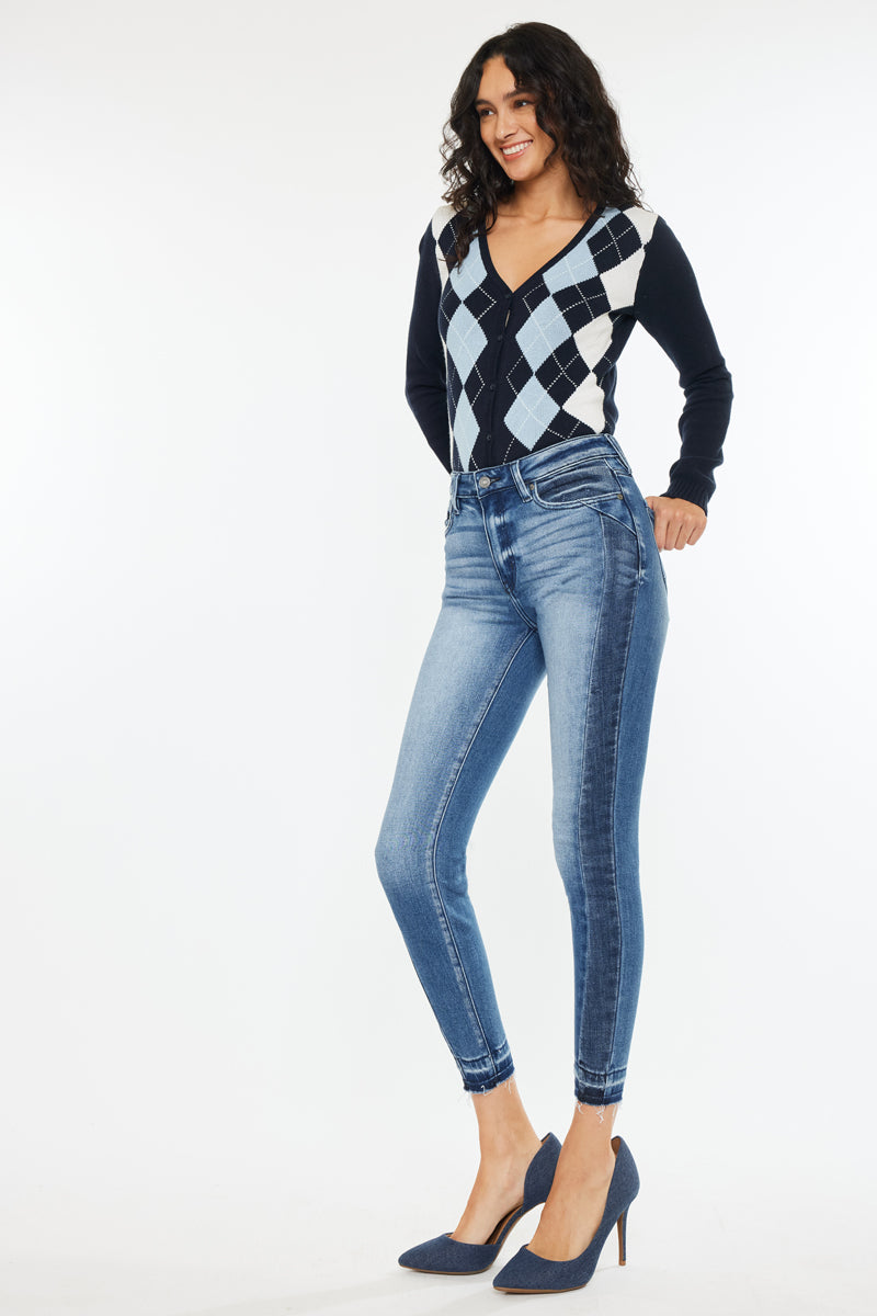 Elisha High Rise Ankle Skinny Jeans for Women - Stretch Denim Pants, Slim Fit, Comfortable & Trendy - Perfect for Casual Wear, Office & Night Out