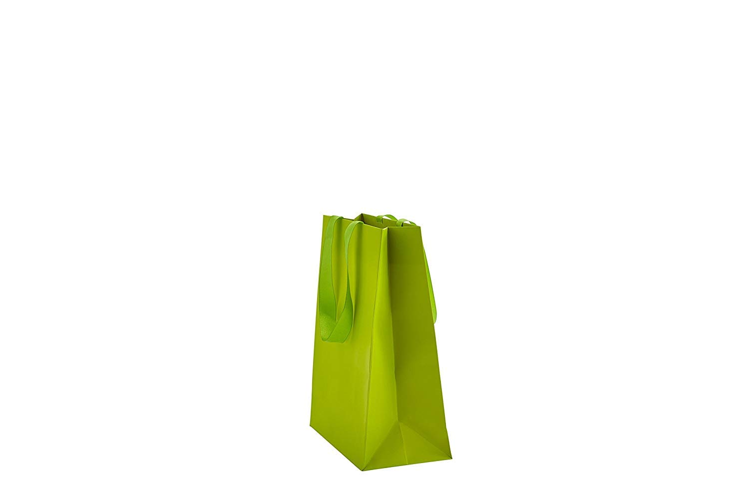 Eco-Friendly Lime Matte Kraft Paper Tote Bags - 8