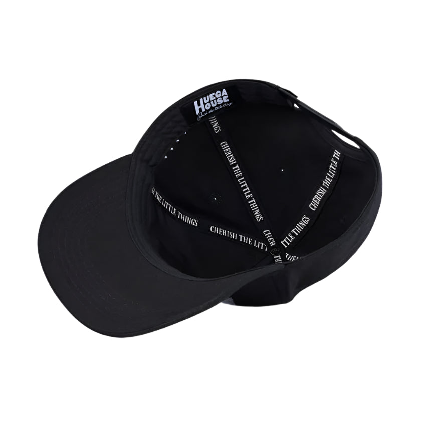 Huega House Legacy Snapback Hat - Black | Adjustable Dad Hat for Men & Women | Perfect for Casual Wear, Sports & Outdoor Activities