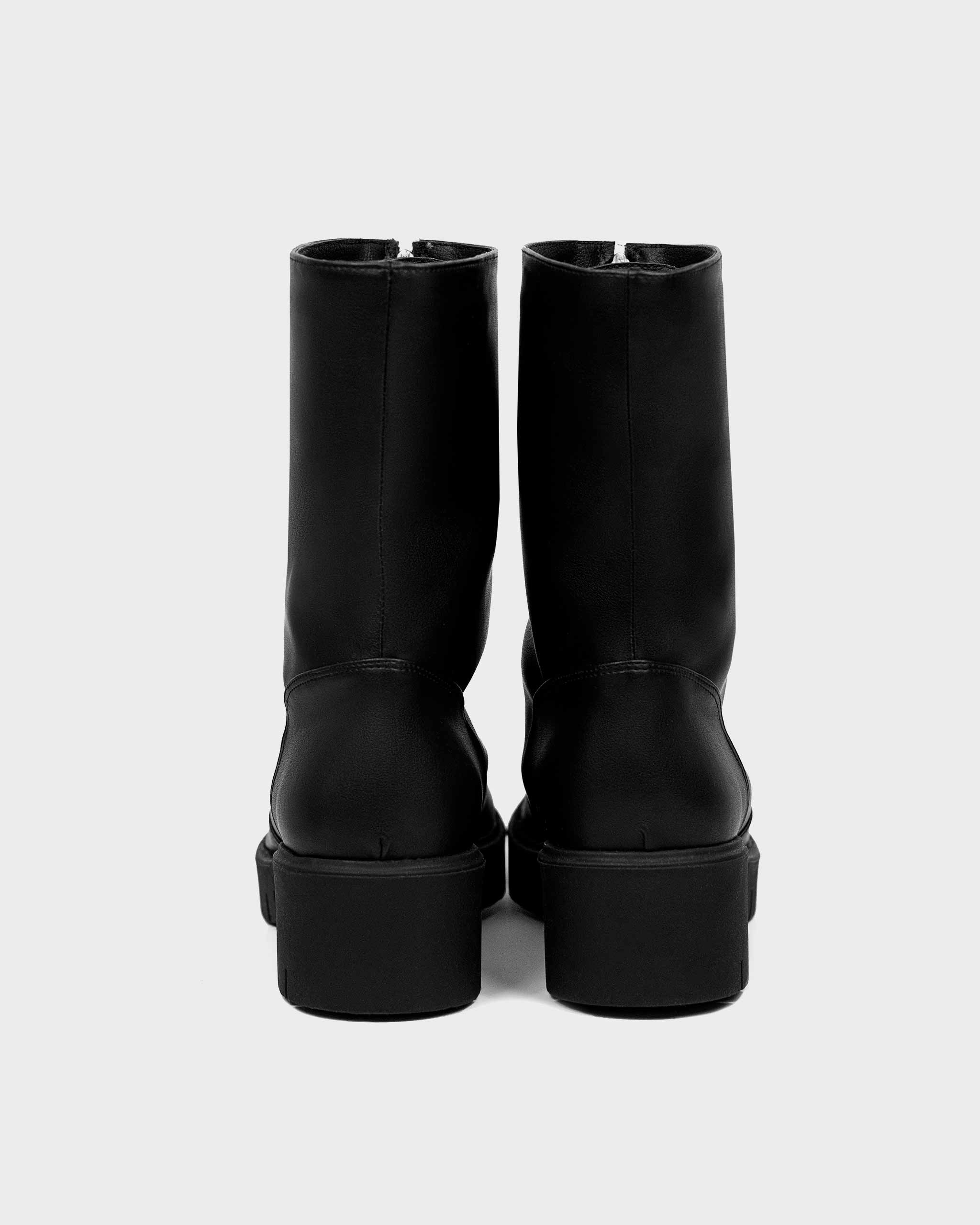 Vegan Ankle Boots for Women - Cactus Leather Desert Boots | Black | Eco-Friendly & Cruelty-Free Footwear for Casual Outings & Sustainable Fashion