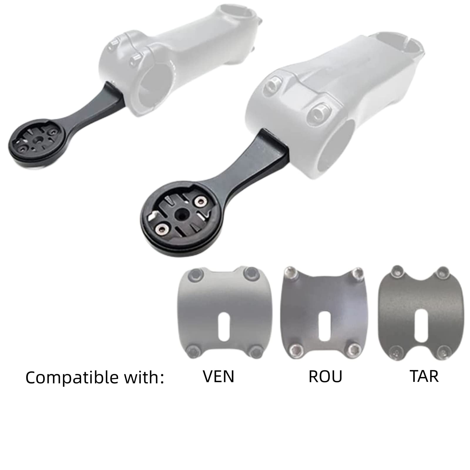 NELboNs Bike Computer Mount Bracket - Compatible with Garmin, Wahoo, Bryton & Specialized S-Works VENGE SL7 Stem - Universal Action Camera & Light Adapter for Cycling, Road Biking & Outdoor Sports