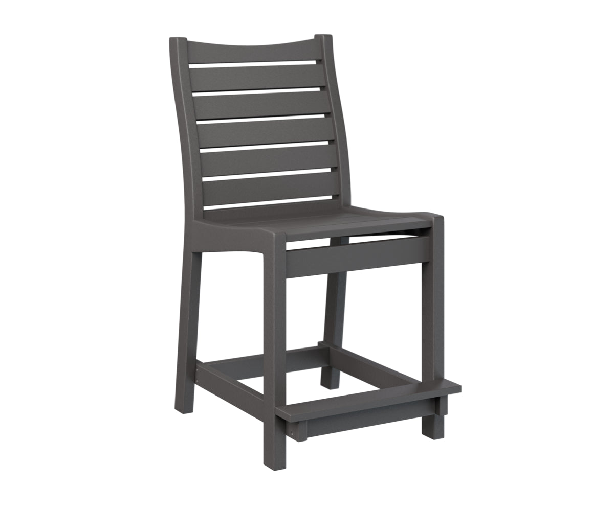 Berlin Gardens Bristol Counter Chair - Stylish Bar Stool for Kitchen Island, Breakfast Nook & Outdoor Dining - Adjustable Height & Comfortable Seating