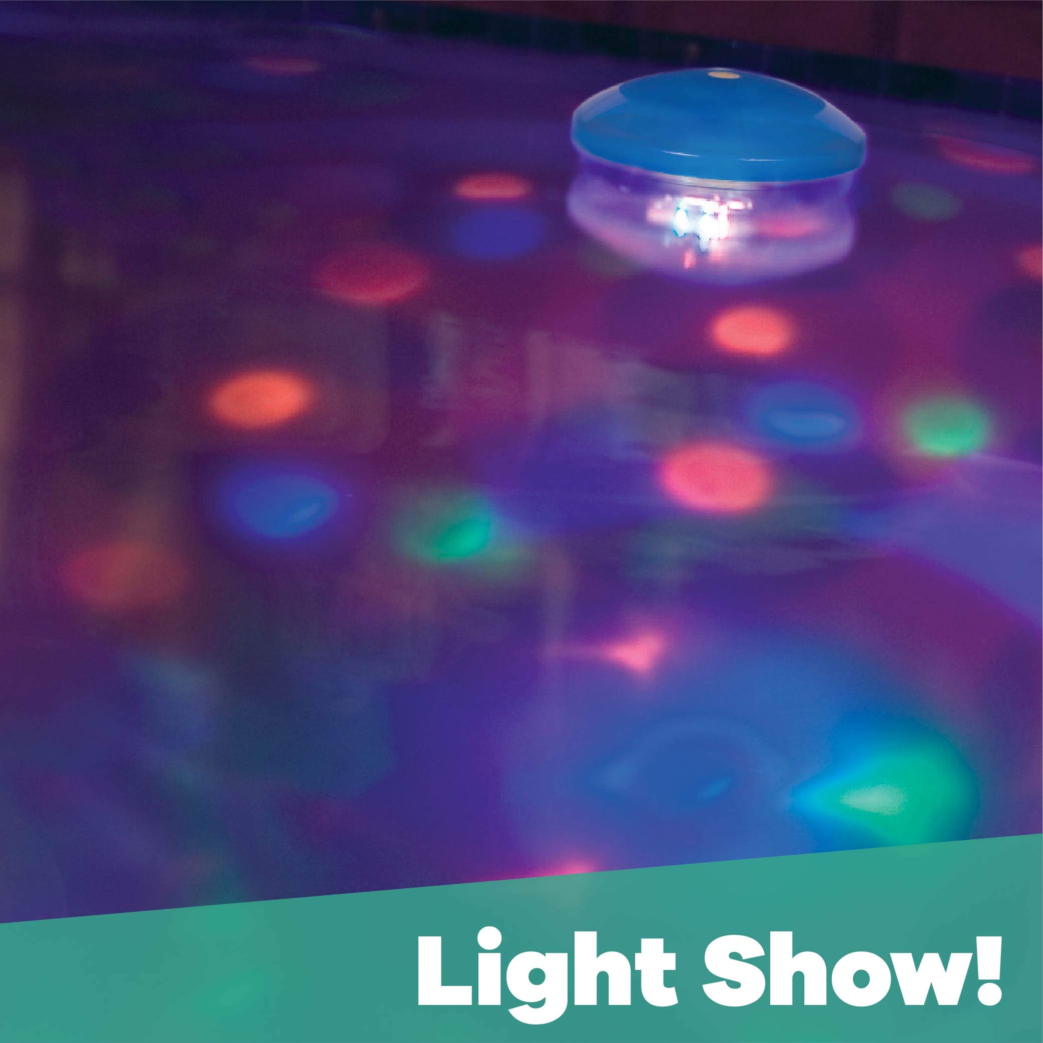 GAME 3550-BB Swimming Pool Light - 7 Color Changing LED Underwater Light for Pools, Spas & Fountains | Battery Operated (3 AA Batteries Not Included) | Perfect for Night Swimming, Backyard Parties & Relaxation