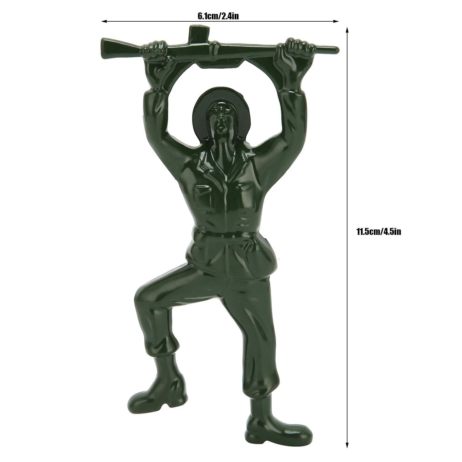 2 PCS Green Army Man Bottle Opener - Funny 3D Mini Soldier Beer & Wine Bottle Opener - Durable Beverage Opener for Bartenders - Perfect for Parties, BBQs, and Home Bars (Compatible with Coke, Beer & Wine Bottles)